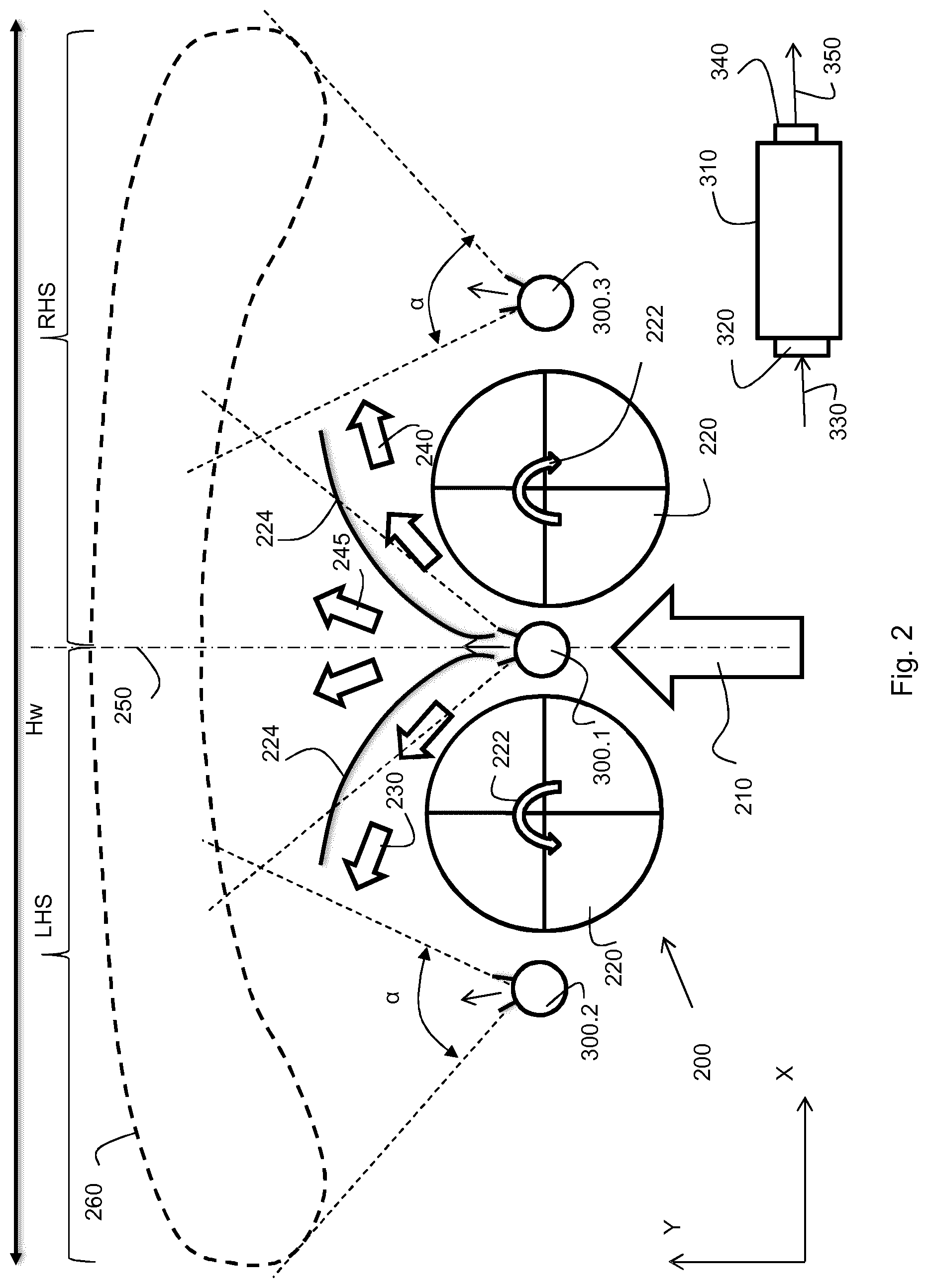 Patent US12105190 Figure 2 – Monitoring system for an agricultural harvester and agricultural harvester