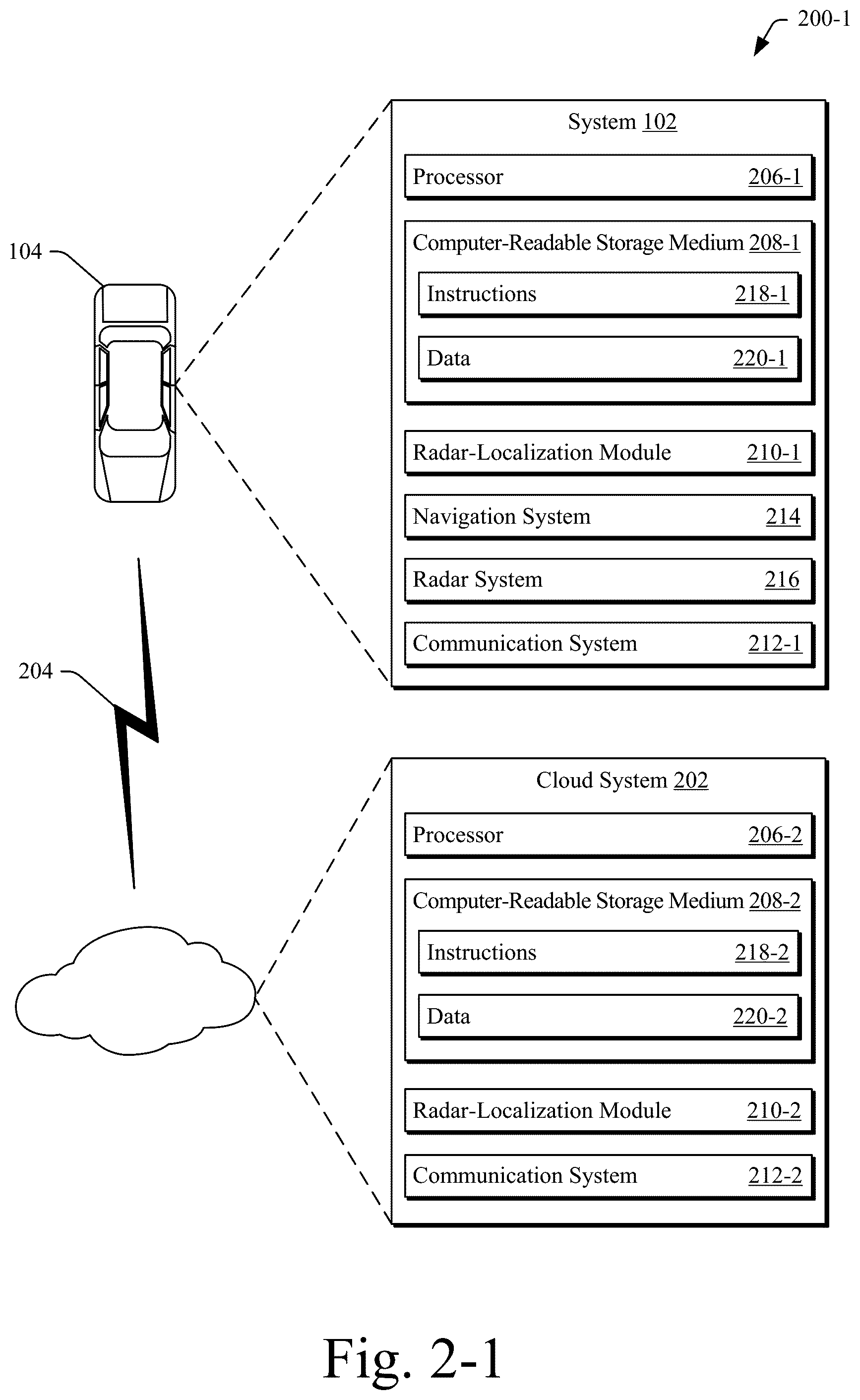 Patent US12105192 Figure 2 – Radar reference map generation