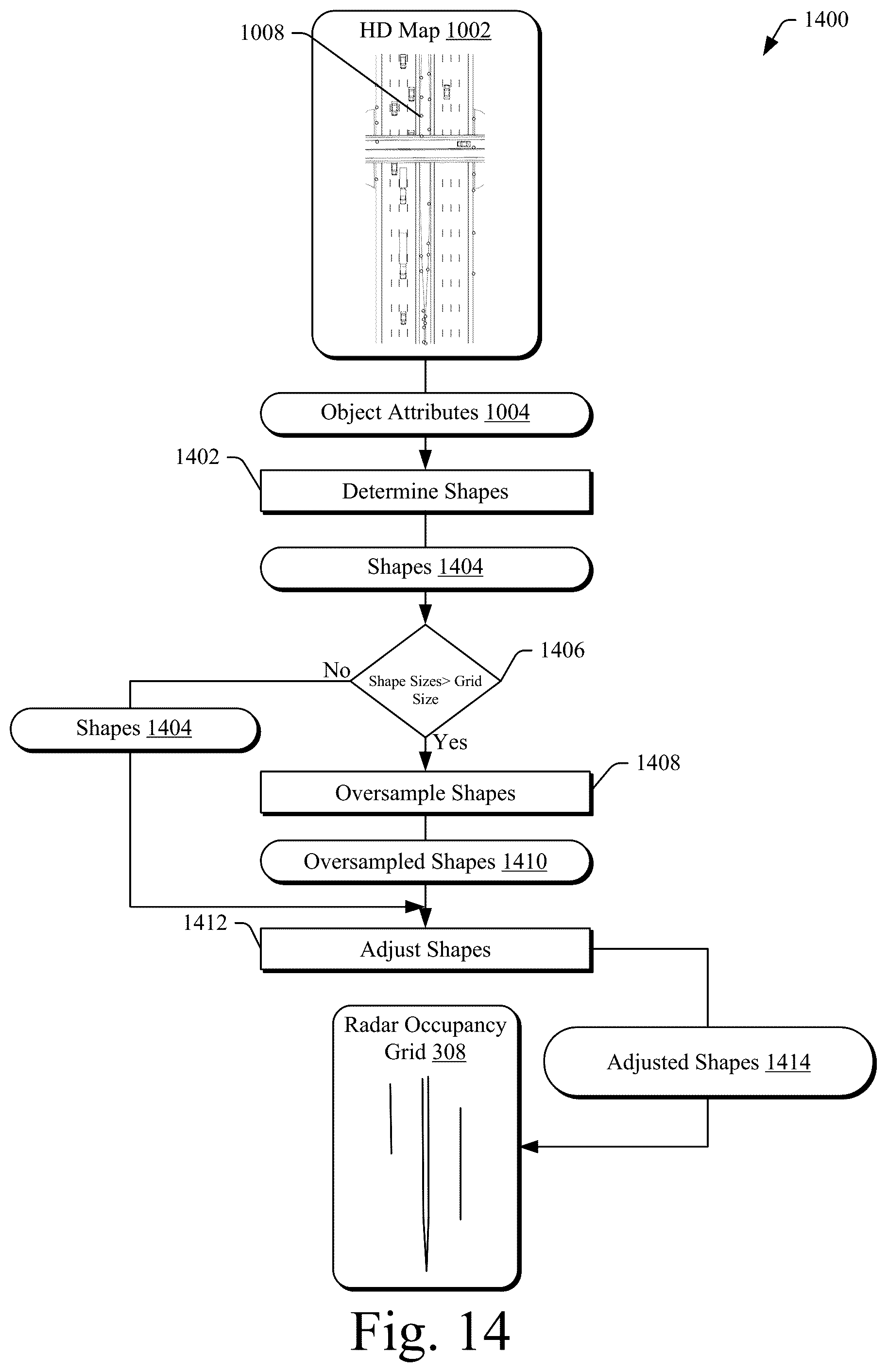 Patent US12105192 Figure 16 – Radar reference map generation