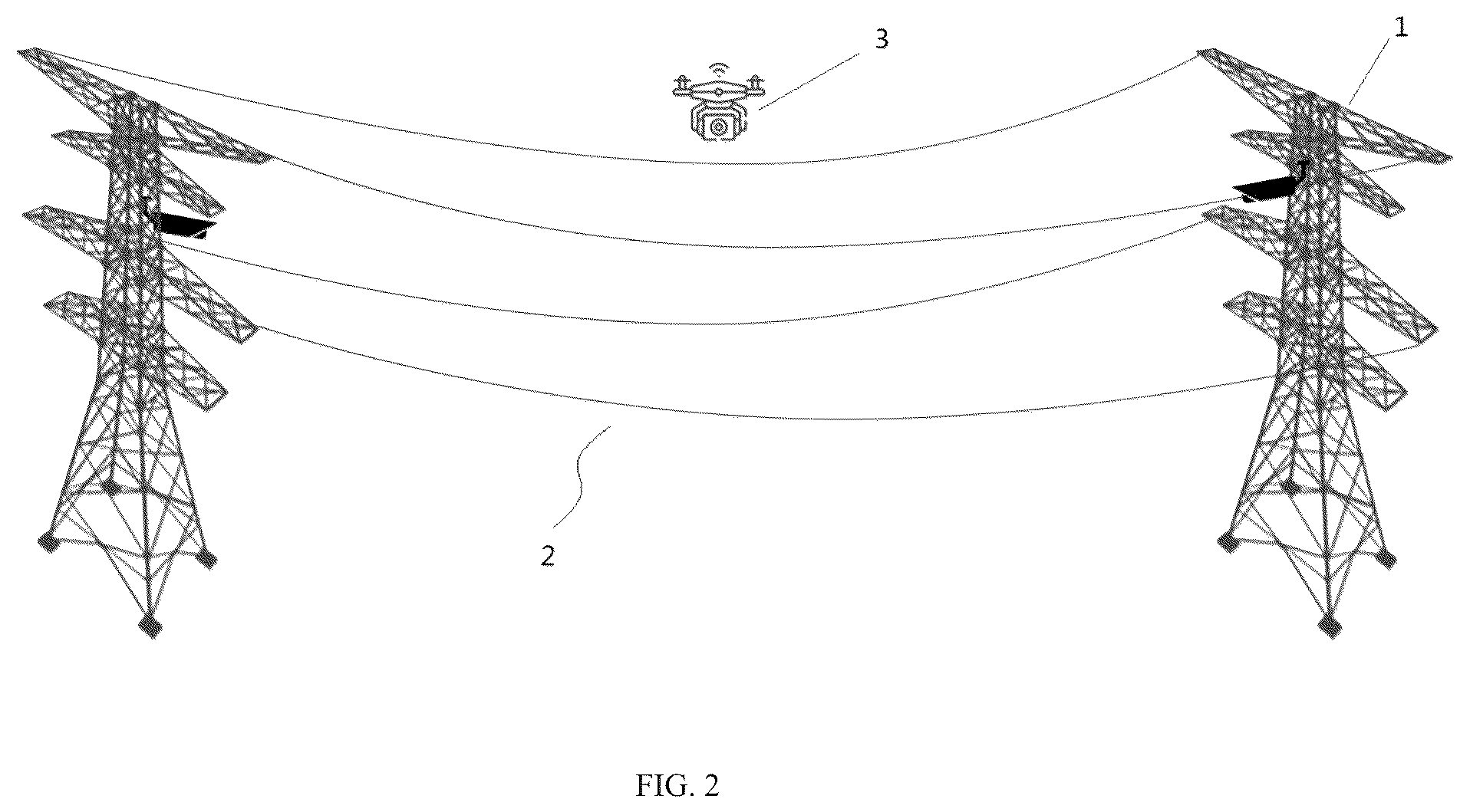 Patent US12105199 Figure 2 – System and method for measuring image distance of power transmission lines with unmanned aerial vehicle (UAV)