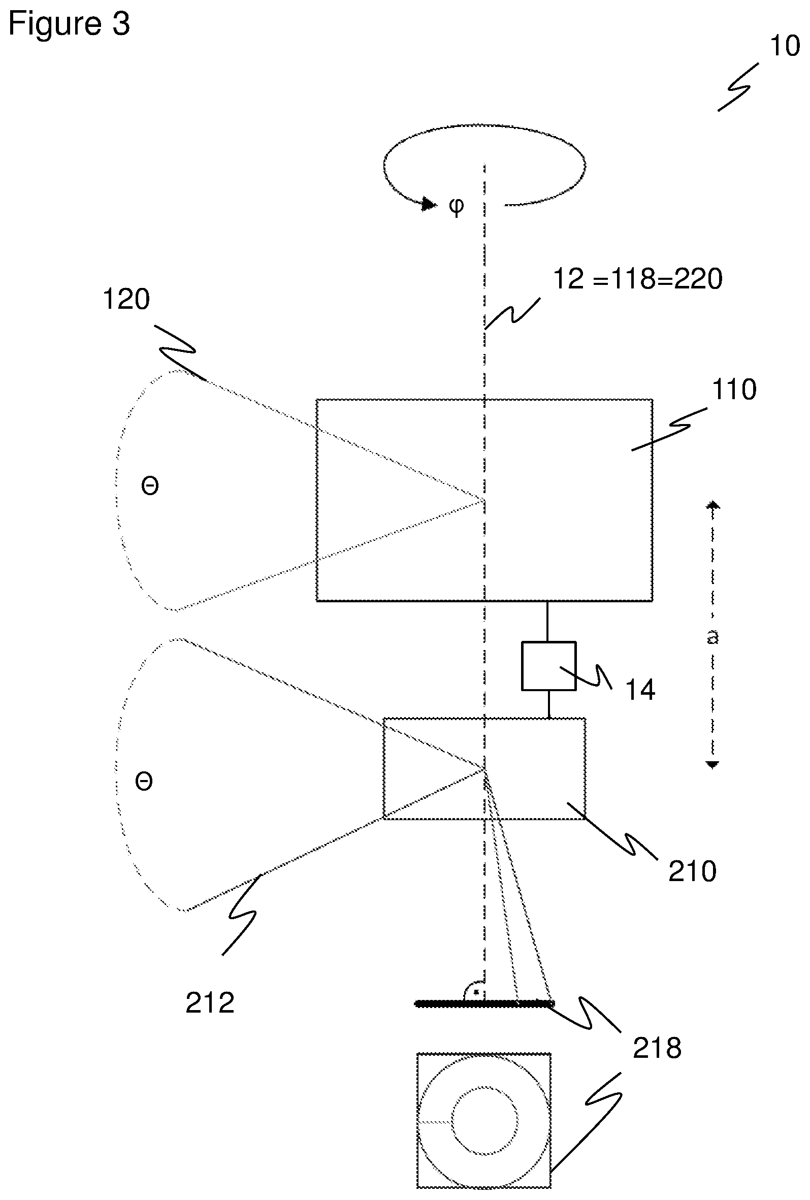 Patent US12105202 Figure 3 – Optoelectronic sensor and method of detecting objects