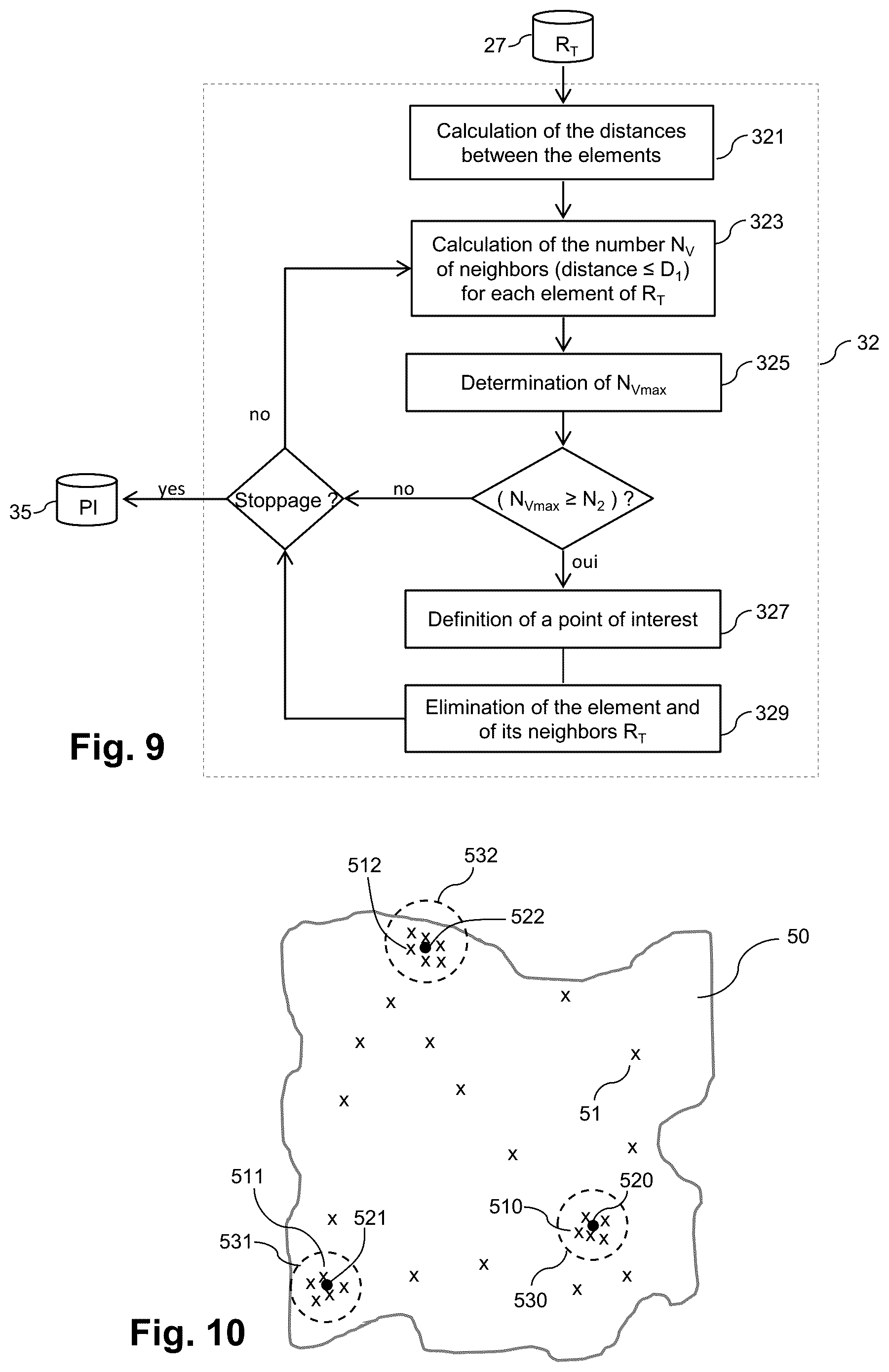 Patent US12105215 Figure 5 – Method and system for geolocating a terminal occupying particular geographical positions