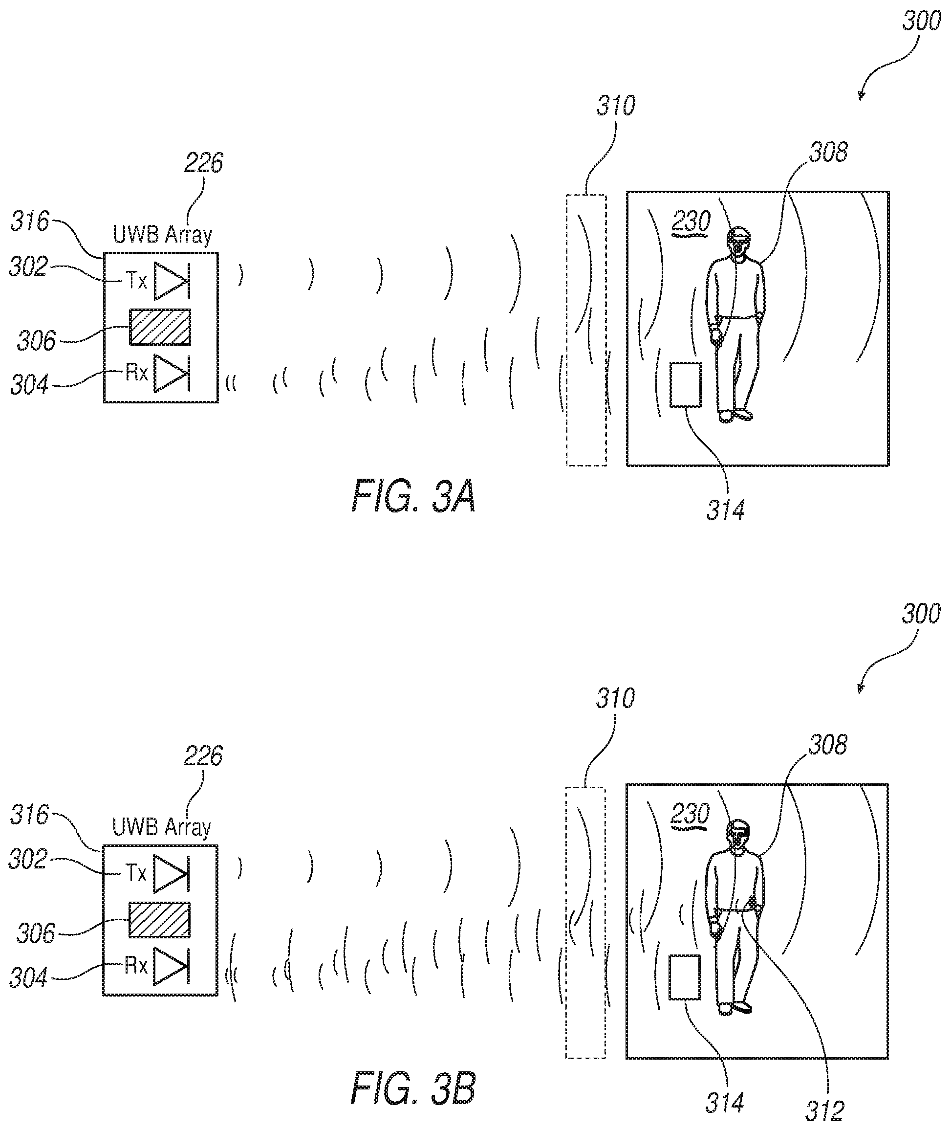 Patent US12105218 Figure 3 – Noise reduction in an ultra-wideband (UWB) radar