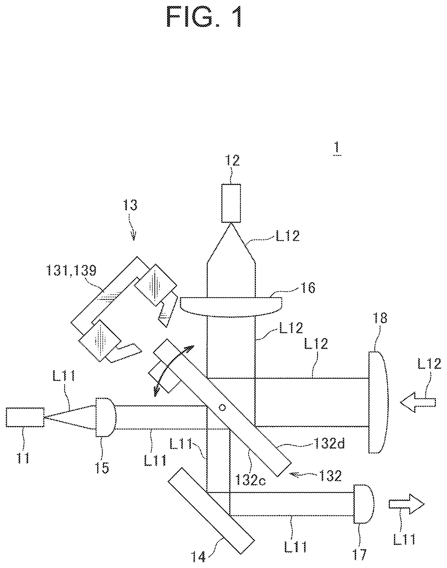 Patent US12105221 Figure 1 – Reflector with actuator, optical scanner, and mirror actuator