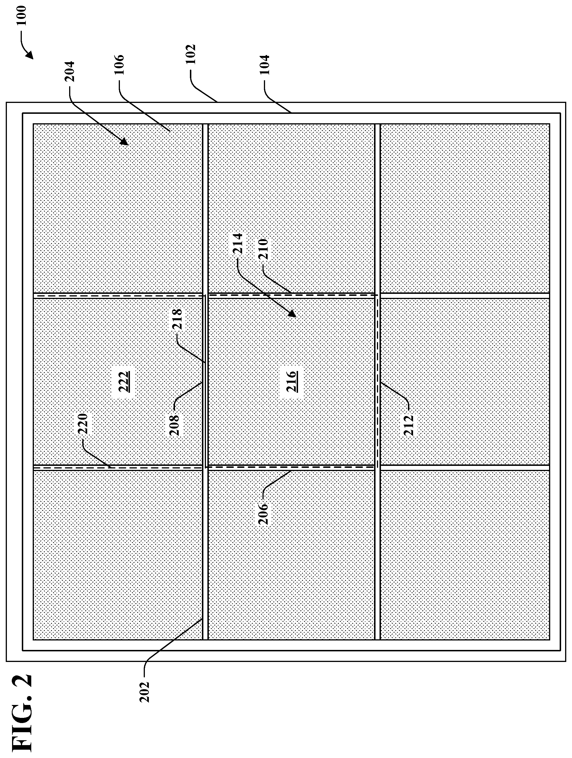 Patent US12105231 Figure 2 – Scintillator array for radiation detection