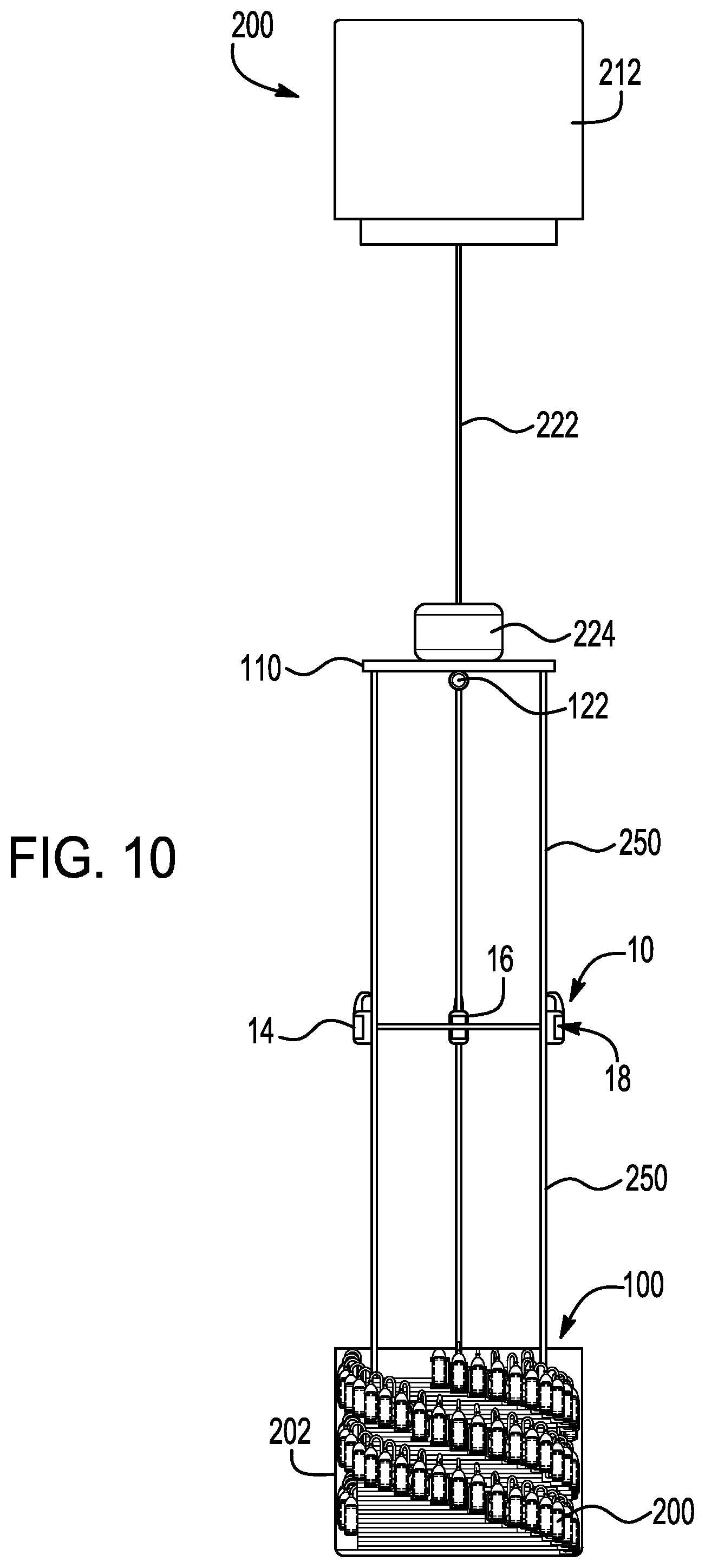 Patent US12105235 Figure 5 – Triplet acoustic ring assembly, nested array, and method