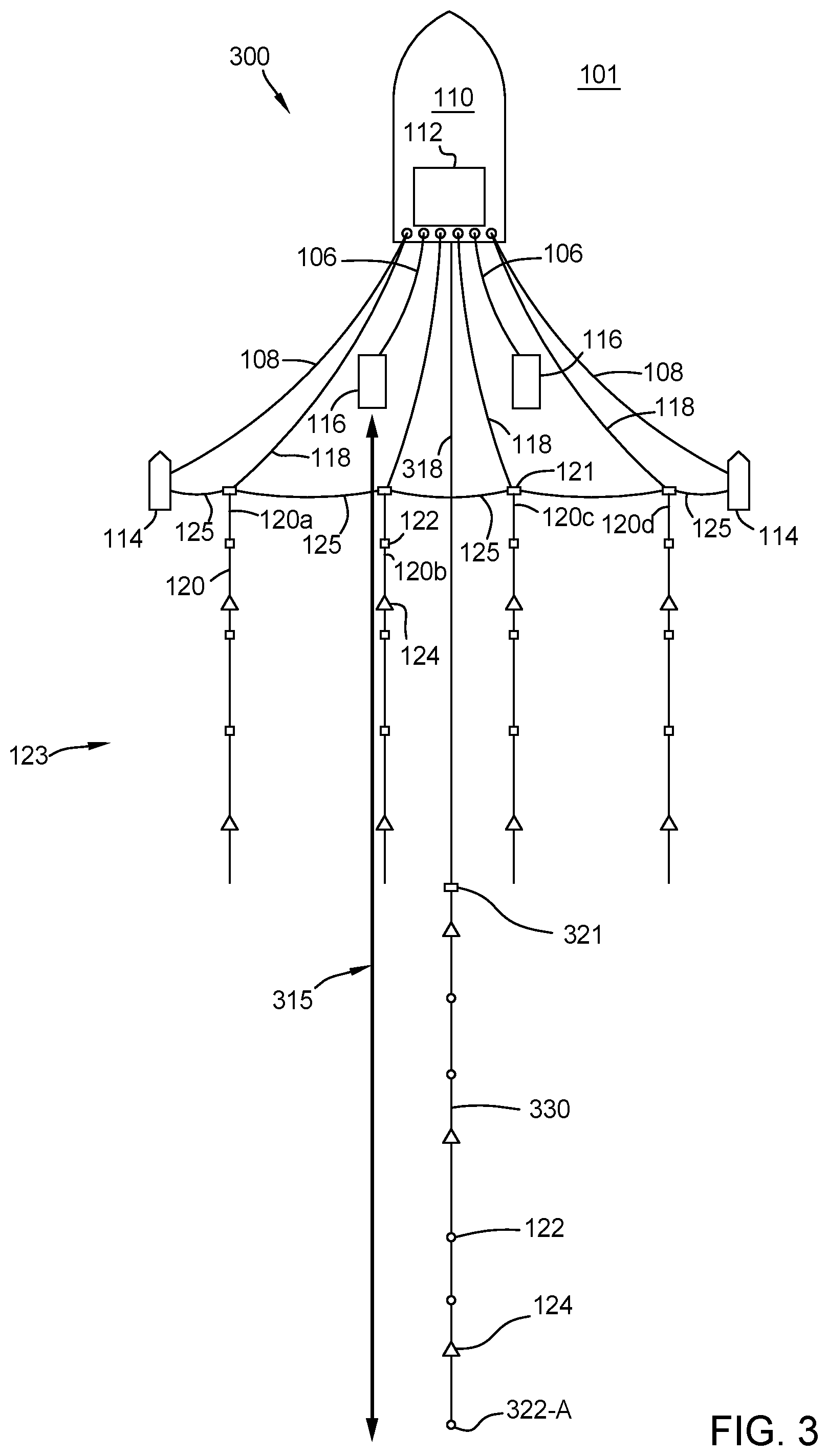 Patent US12105238 Figure 3 – Long offset acquisition