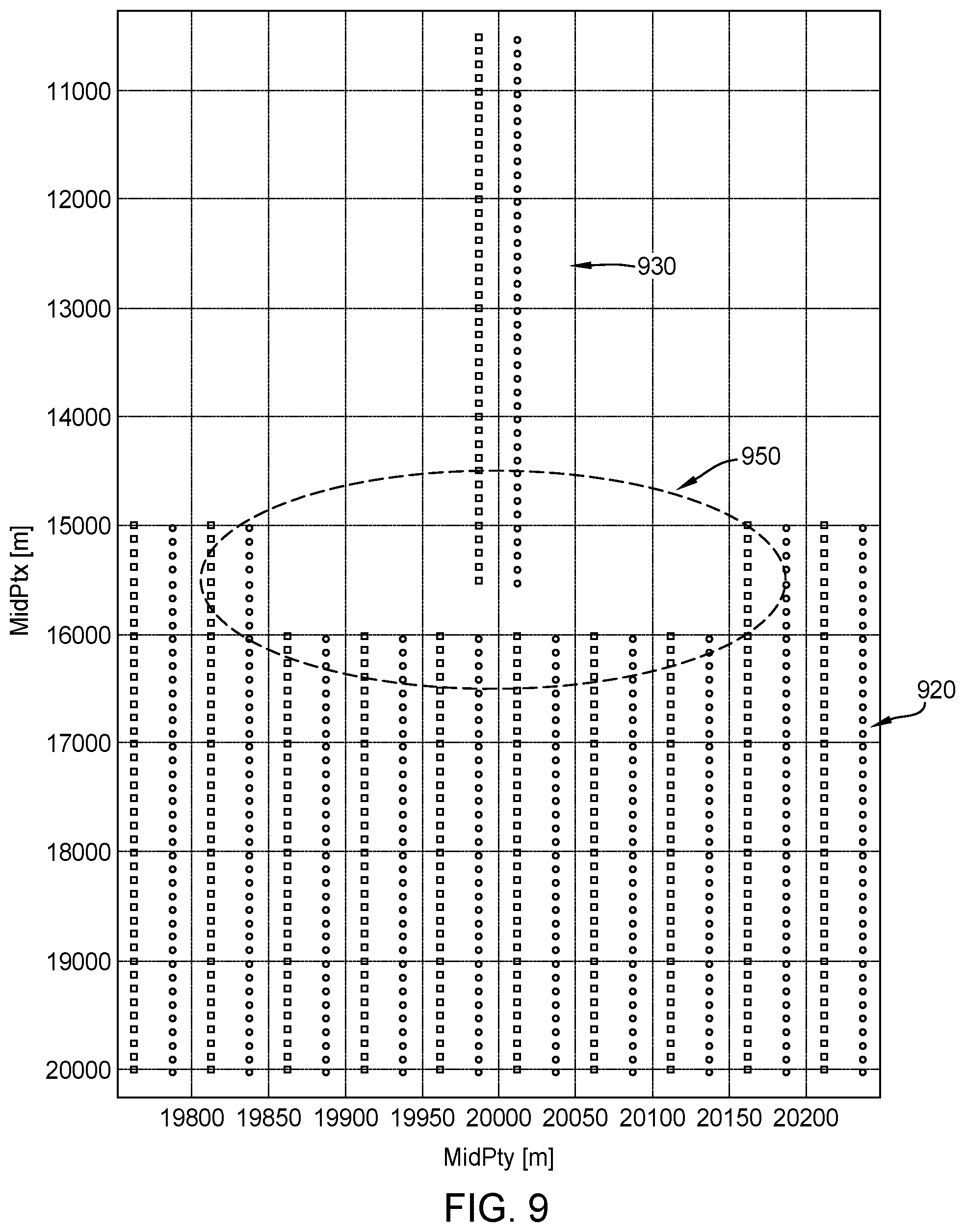 Patent US12105238 Figure 11 – Long offset acquisition
