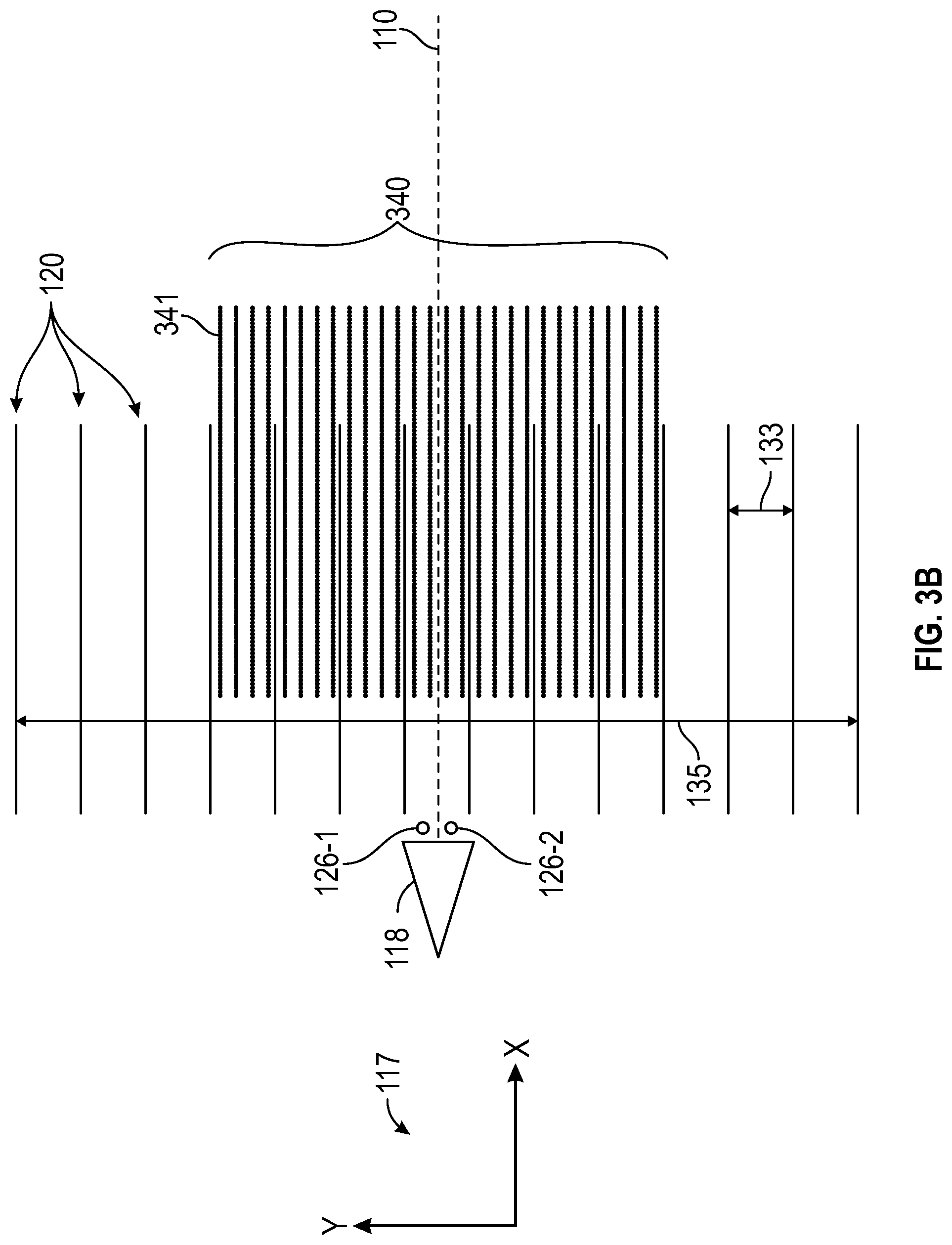 Patent US12105239 Figure 5 – Surveying with non-uniform survey configuration with wide-tow source geometry