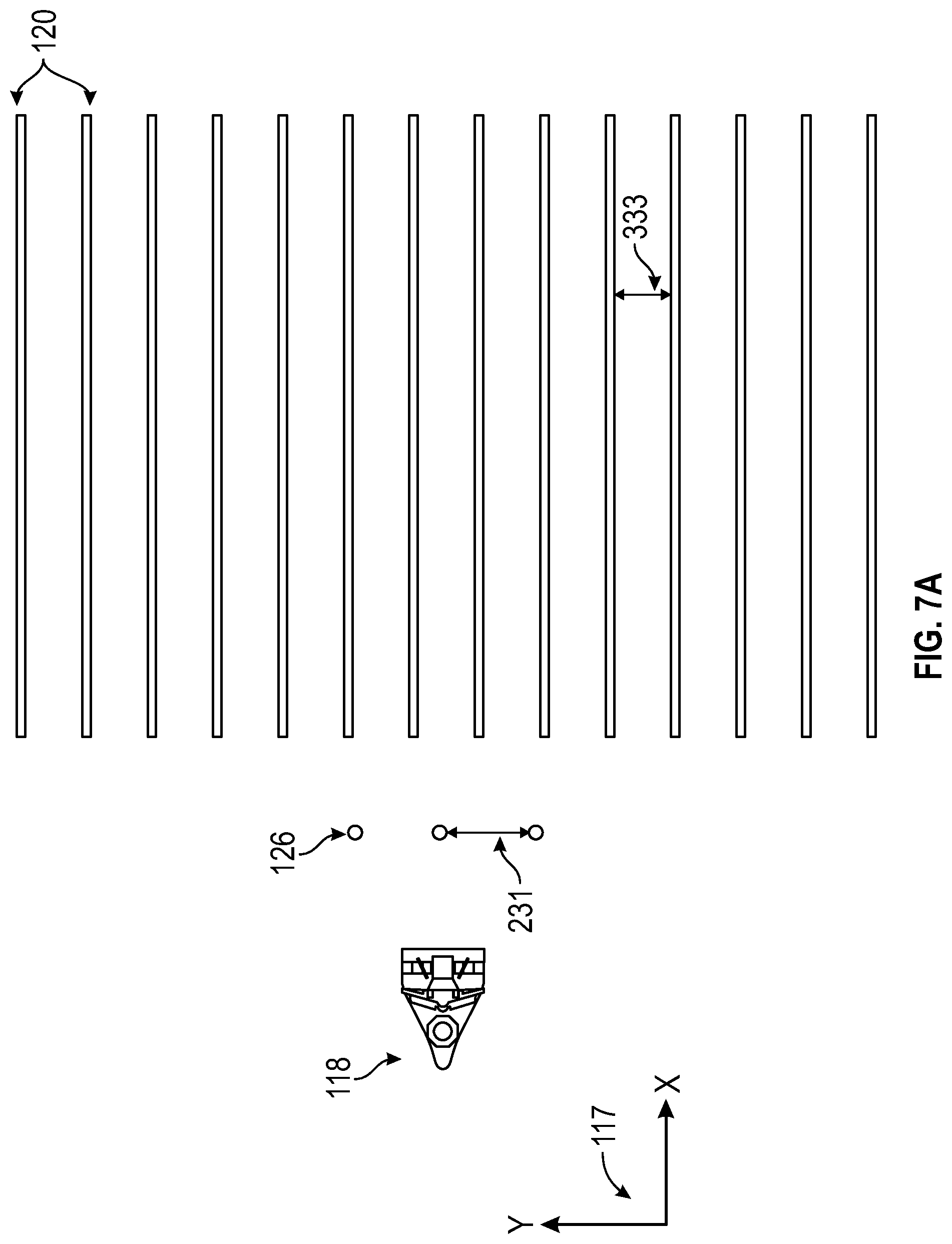 Patent US12105239 Figure 10 – Surveying with non-uniform survey configuration with wide-tow source geometry