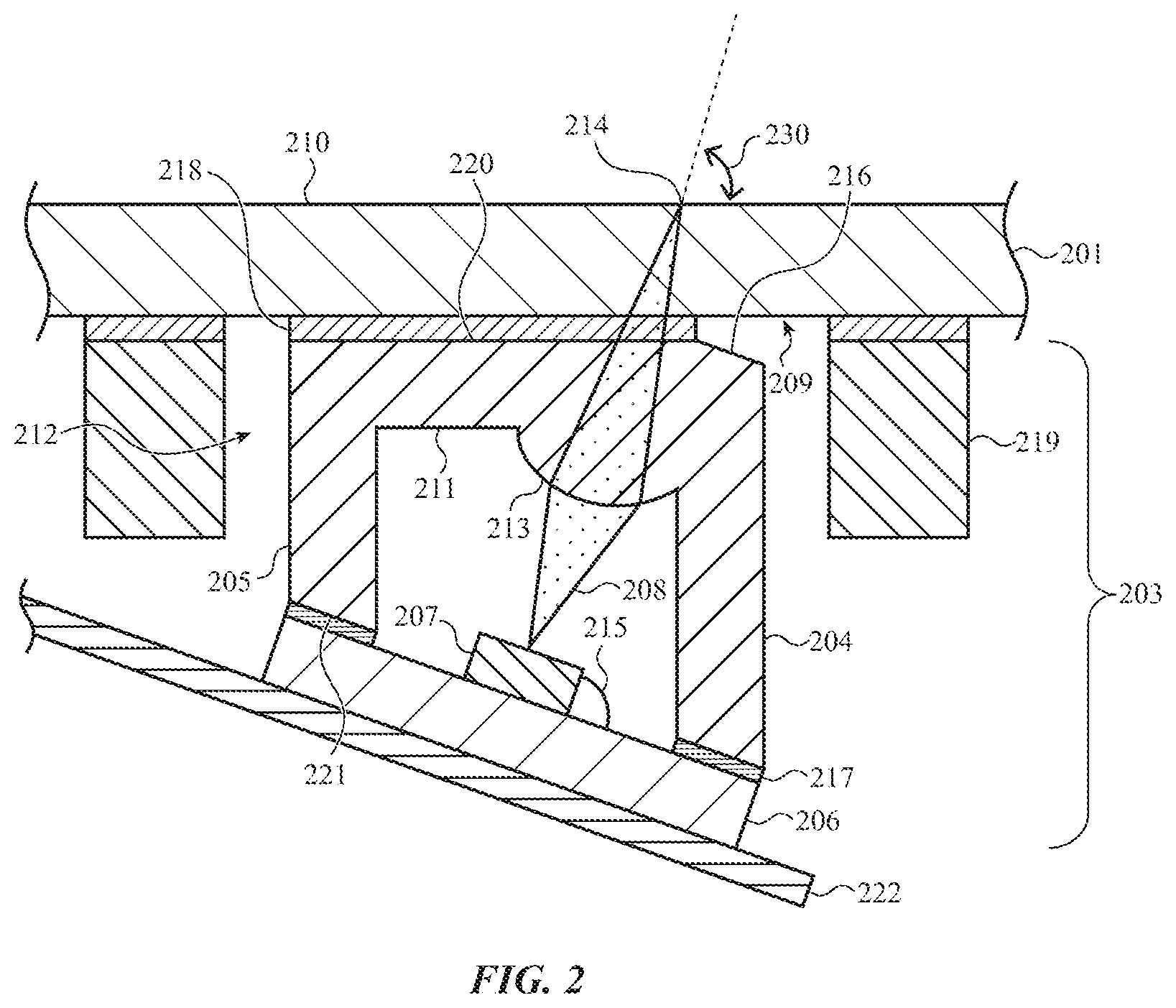 Patent US12105247 Figure 3 – Beam-tilting light source enclosures
