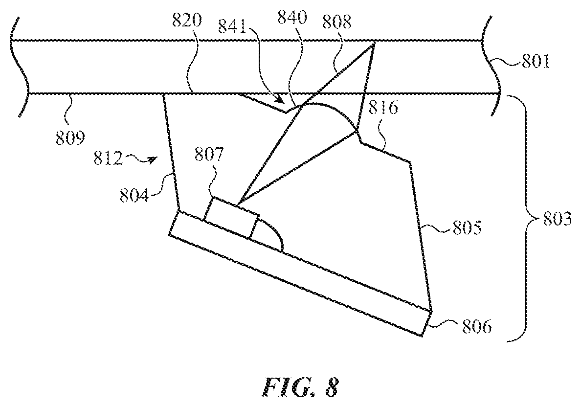 Patent US12105248 Figure 9 – Beam-tilting light source enclosures