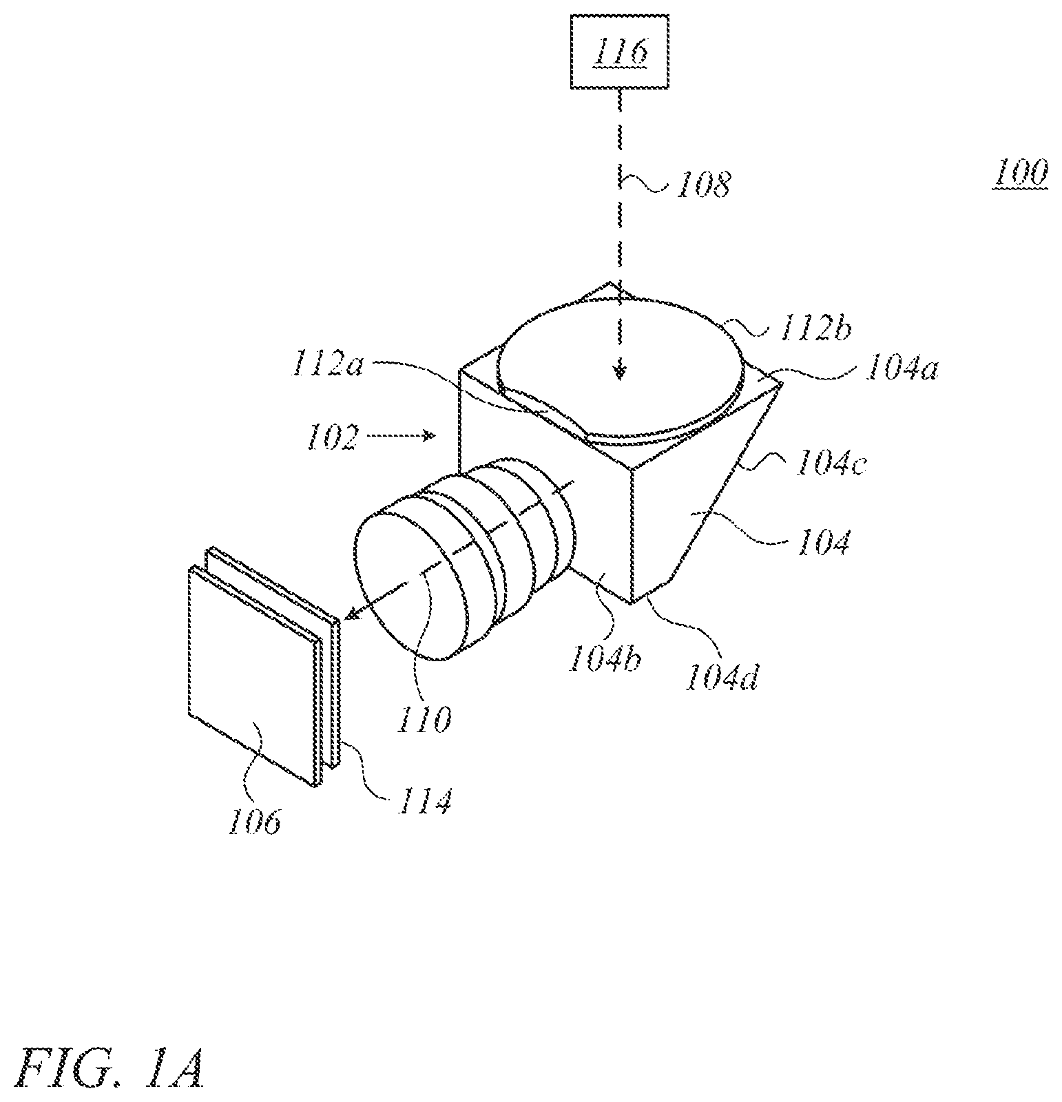 Patent US12105259 Figure 1 – Compact folded lenses with large apertures