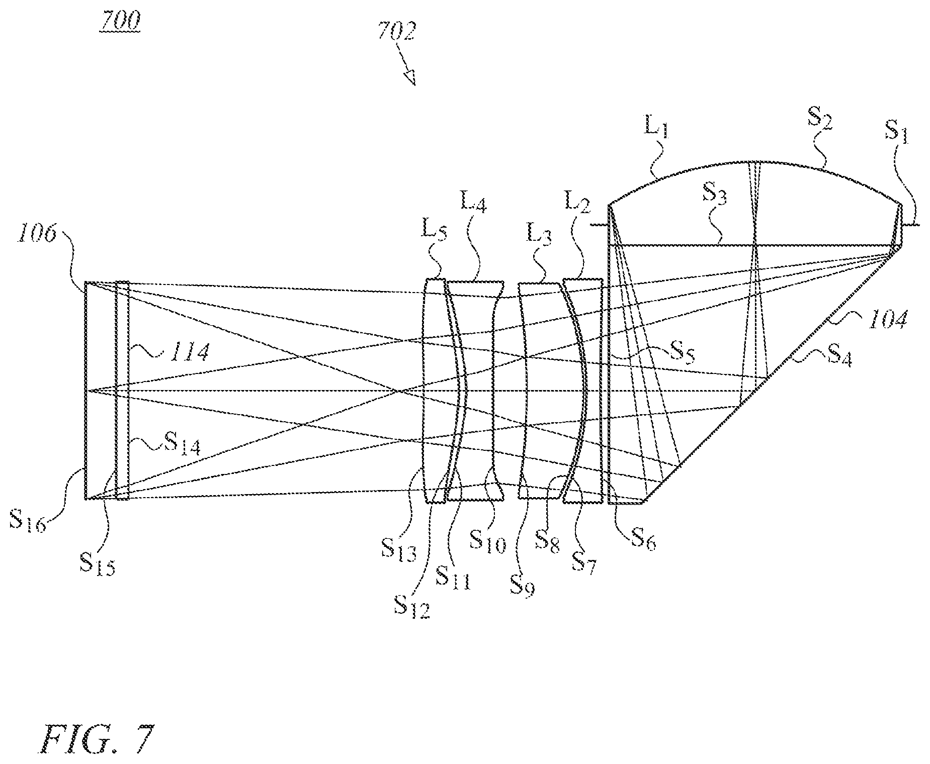 Patent US12105259 Figure 11 – Compact folded lenses with large apertures