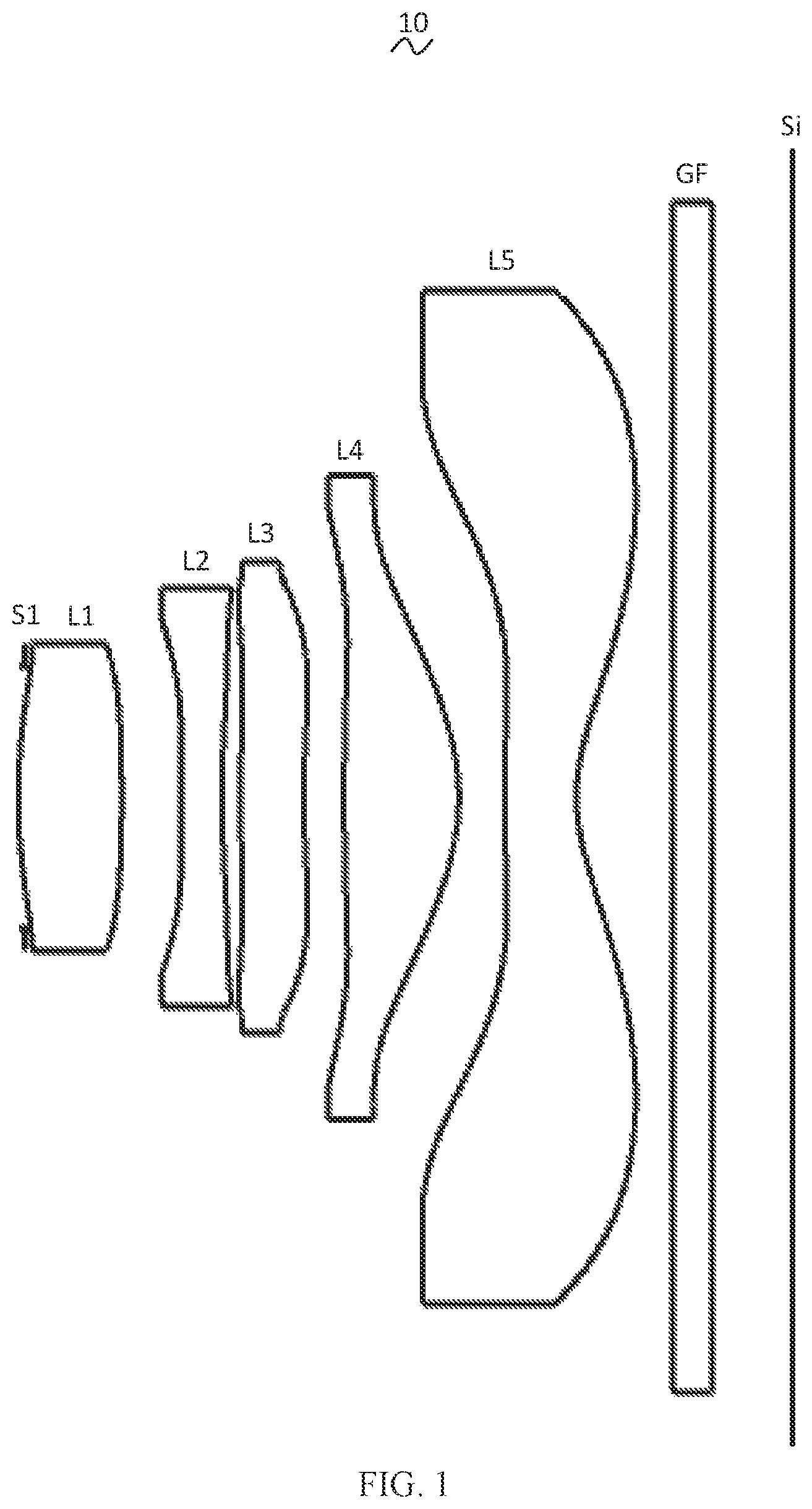 Patent US12105264 Figure 1 – Camera optical lens