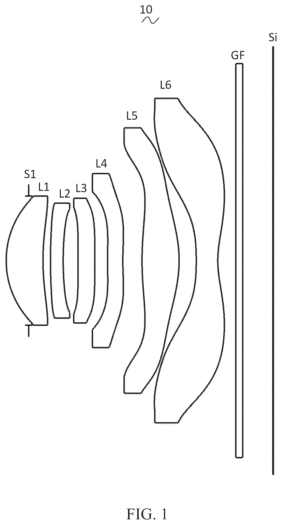 Patent US12105266 — Camera optical lens — Figure 1