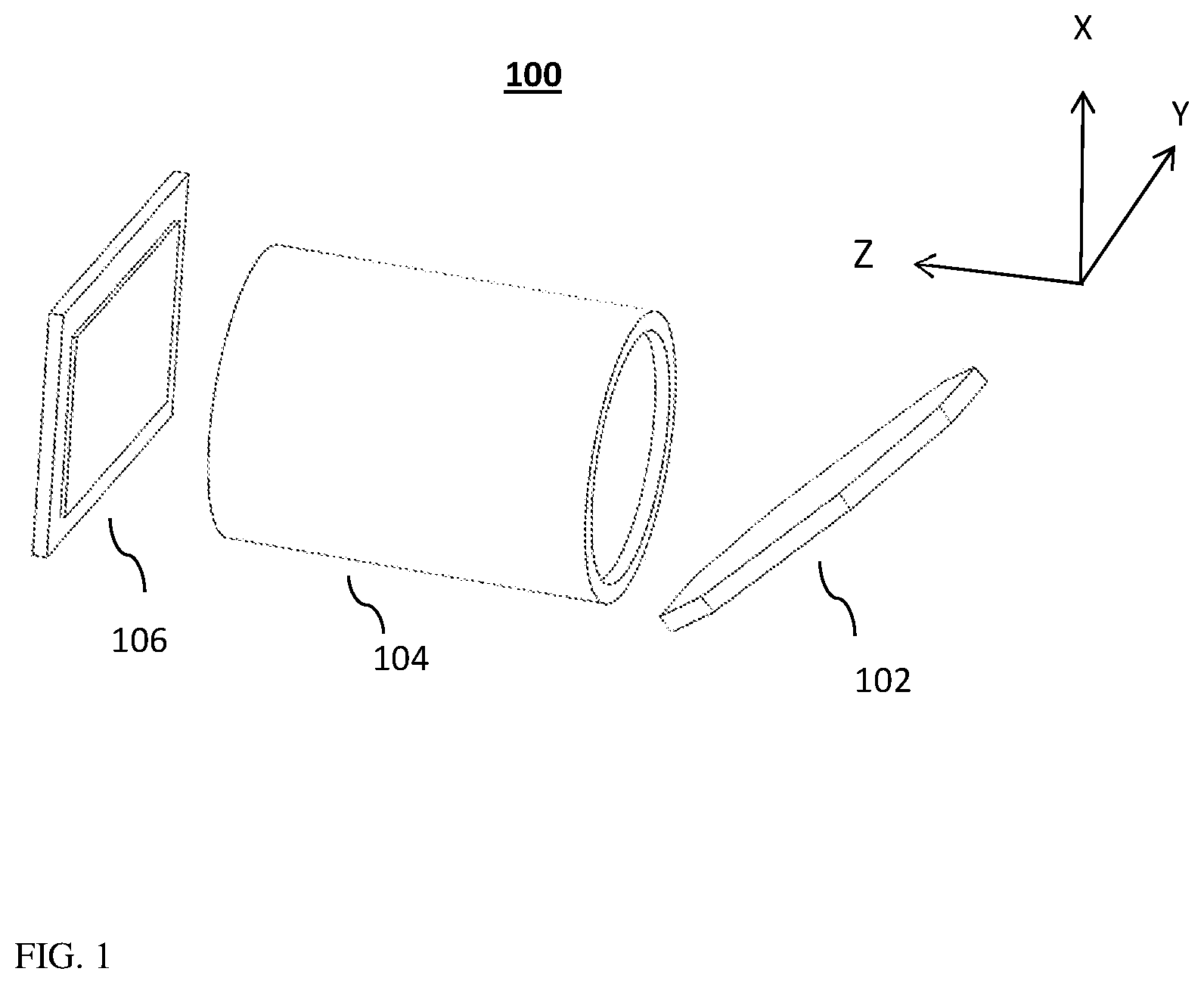 Patent US12105267 Figure 1 – Auto focus and optical image stabilization in a compact folded camera