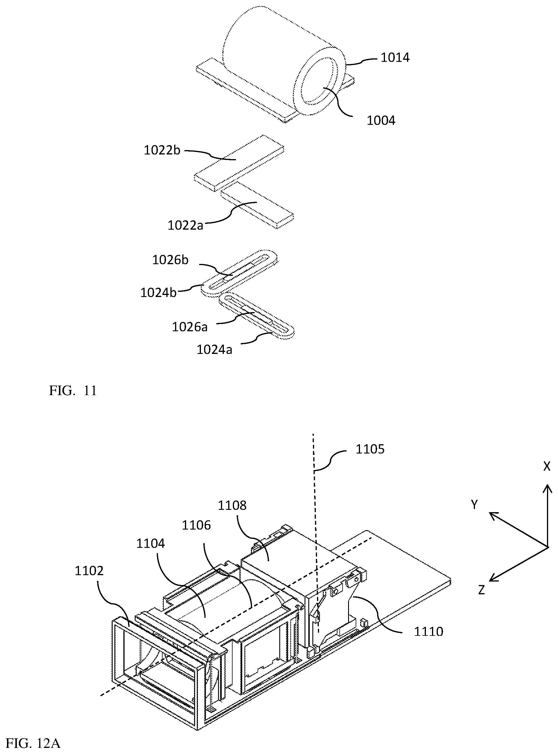 Patent US12105267 Figure 12 – Auto focus and optical image stabilization in a compact folded camera