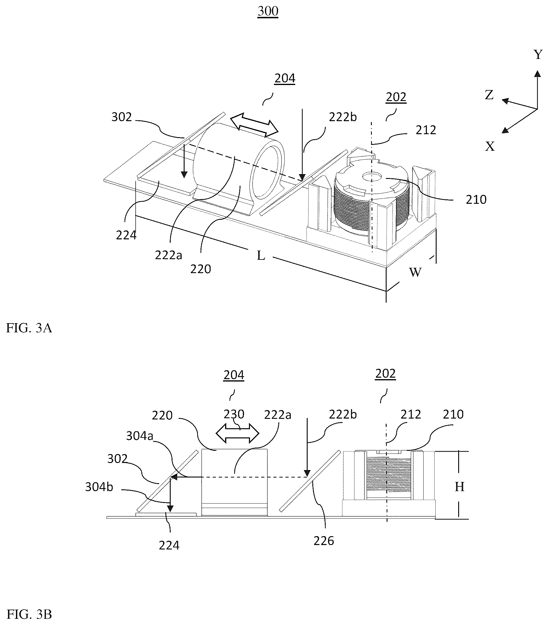 Patent US12105268 Figure 3 – Zoom dual-aperture camera with folded lens