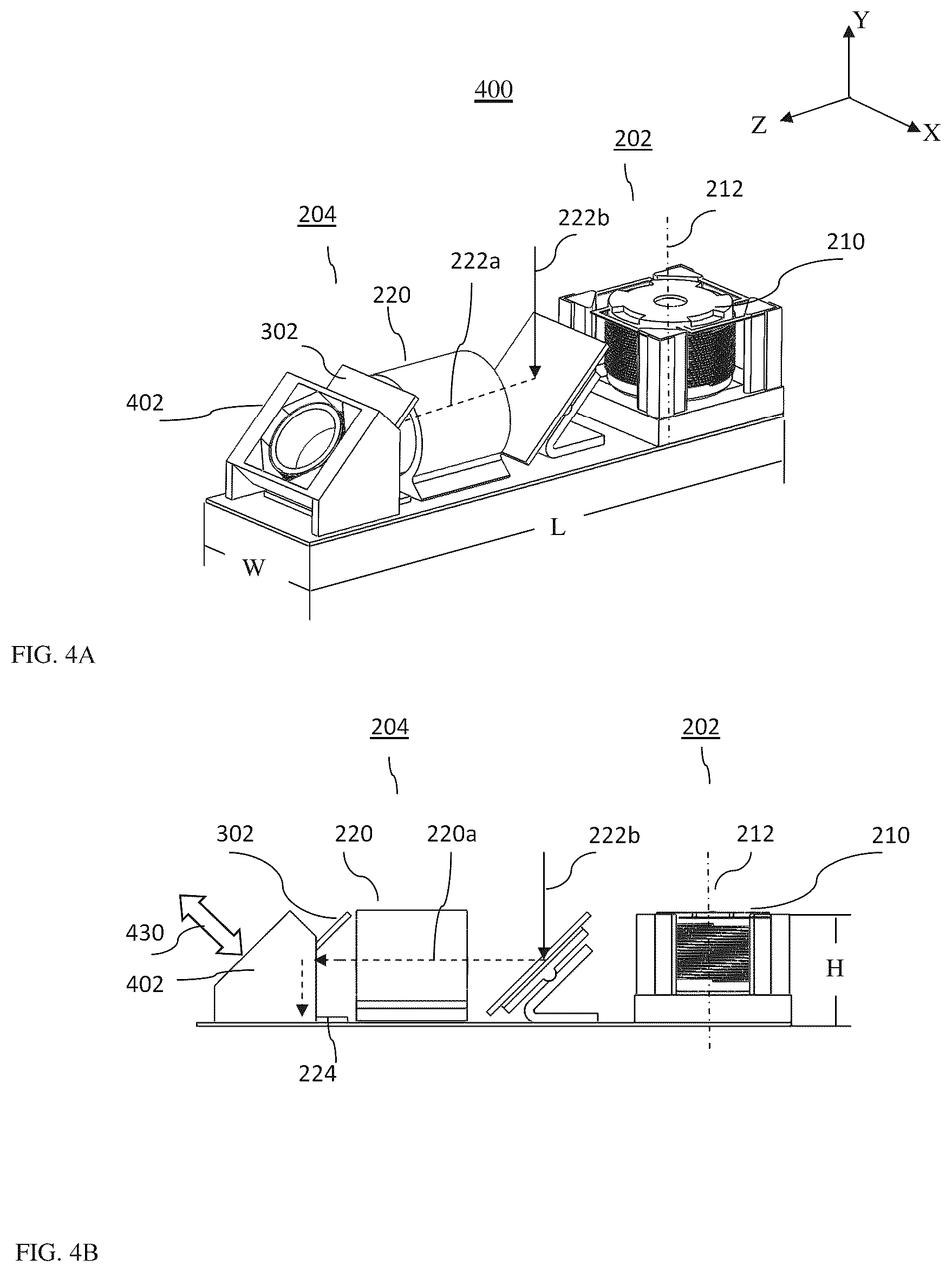 Patent US12105268 Figure 4 – Zoom dual-aperture camera with folded lens