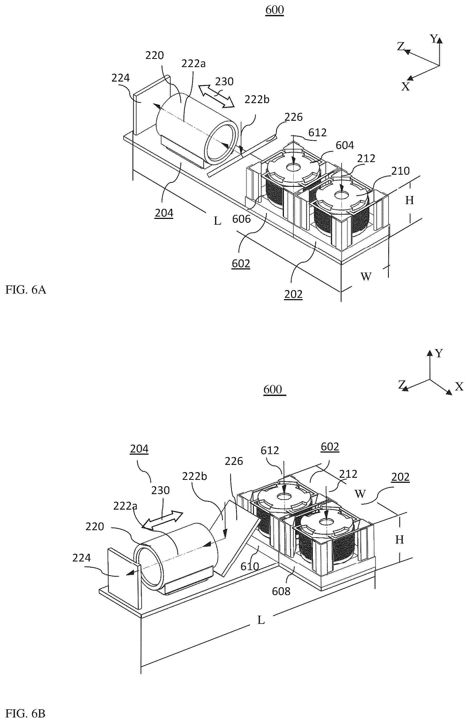 Patent US12105268 Figure 6 – Zoom dual-aperture camera with folded lens