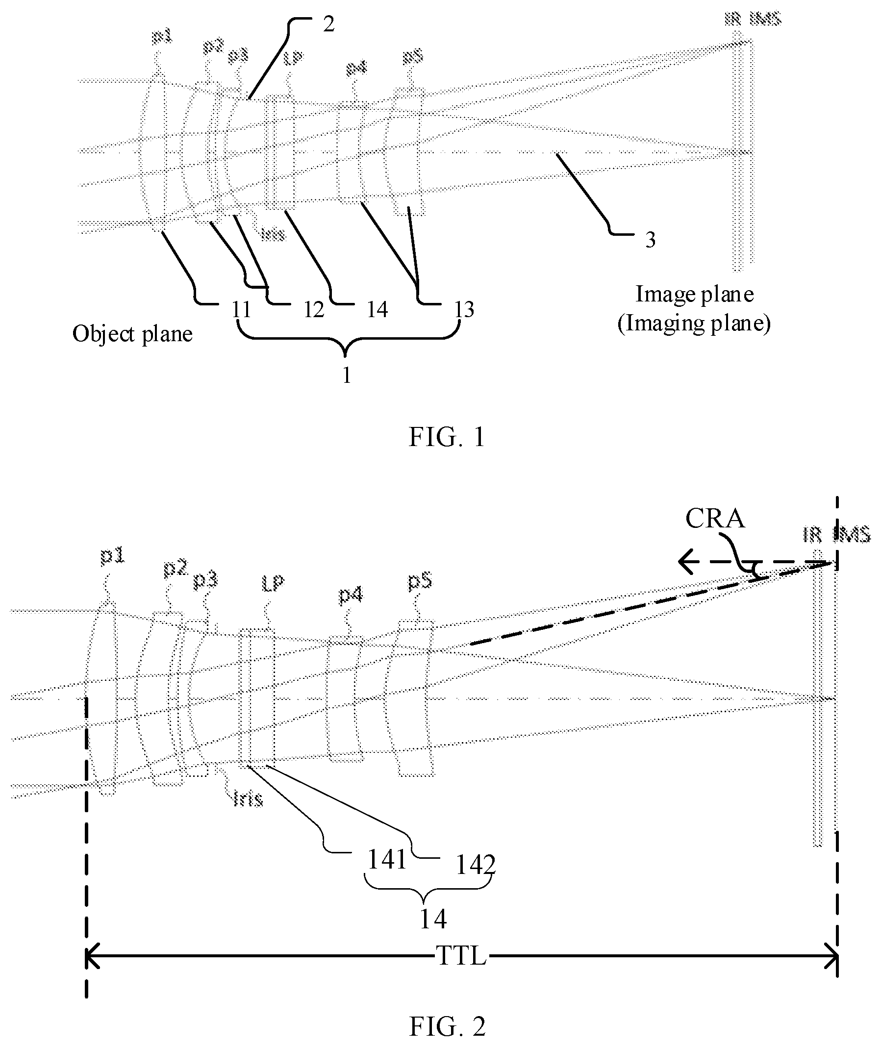 Patent US12105269 — Telephoto imaging system, lens, and camera module — Figure 1