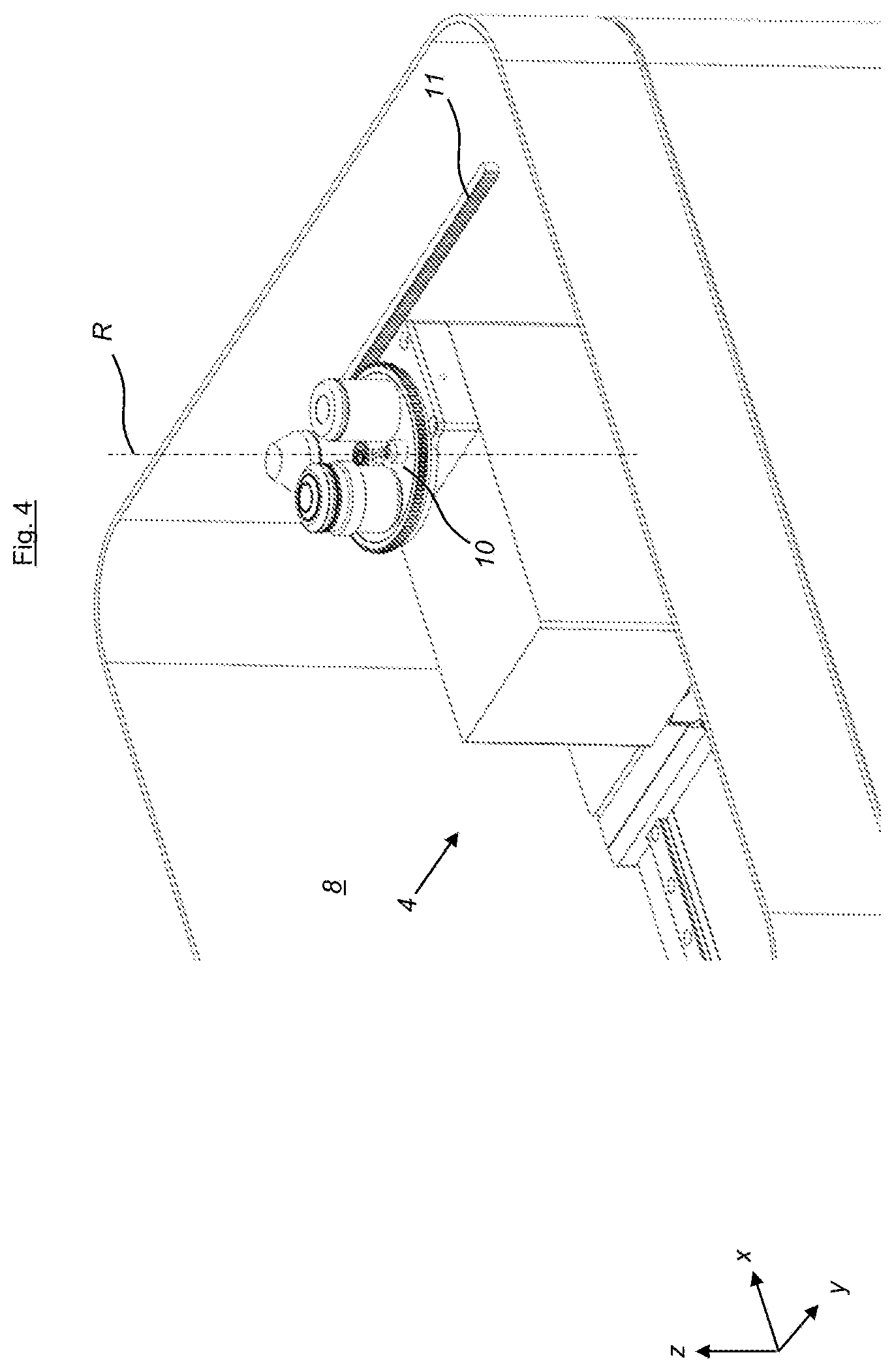 Patent US12105273 Figure 4 – Microscope having movable multi-objective optics module
