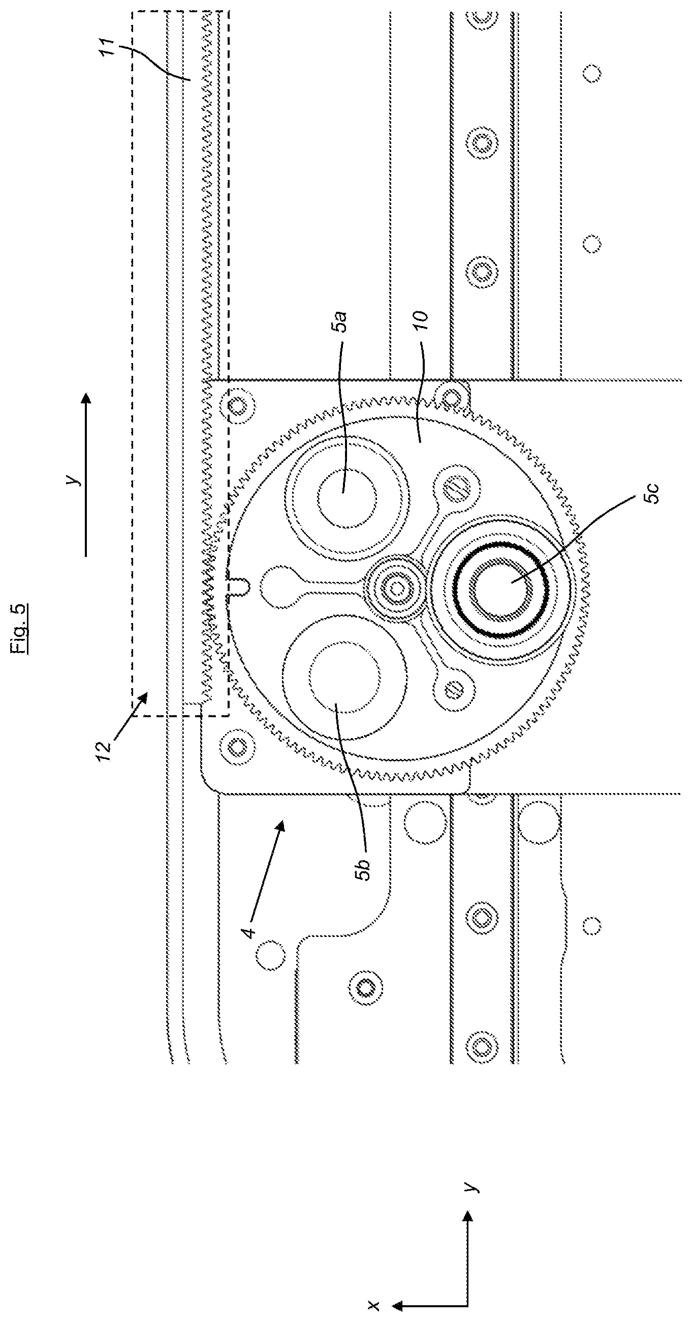 Patent US12105273 Figure 5 – Microscope having movable multi-objective optics module