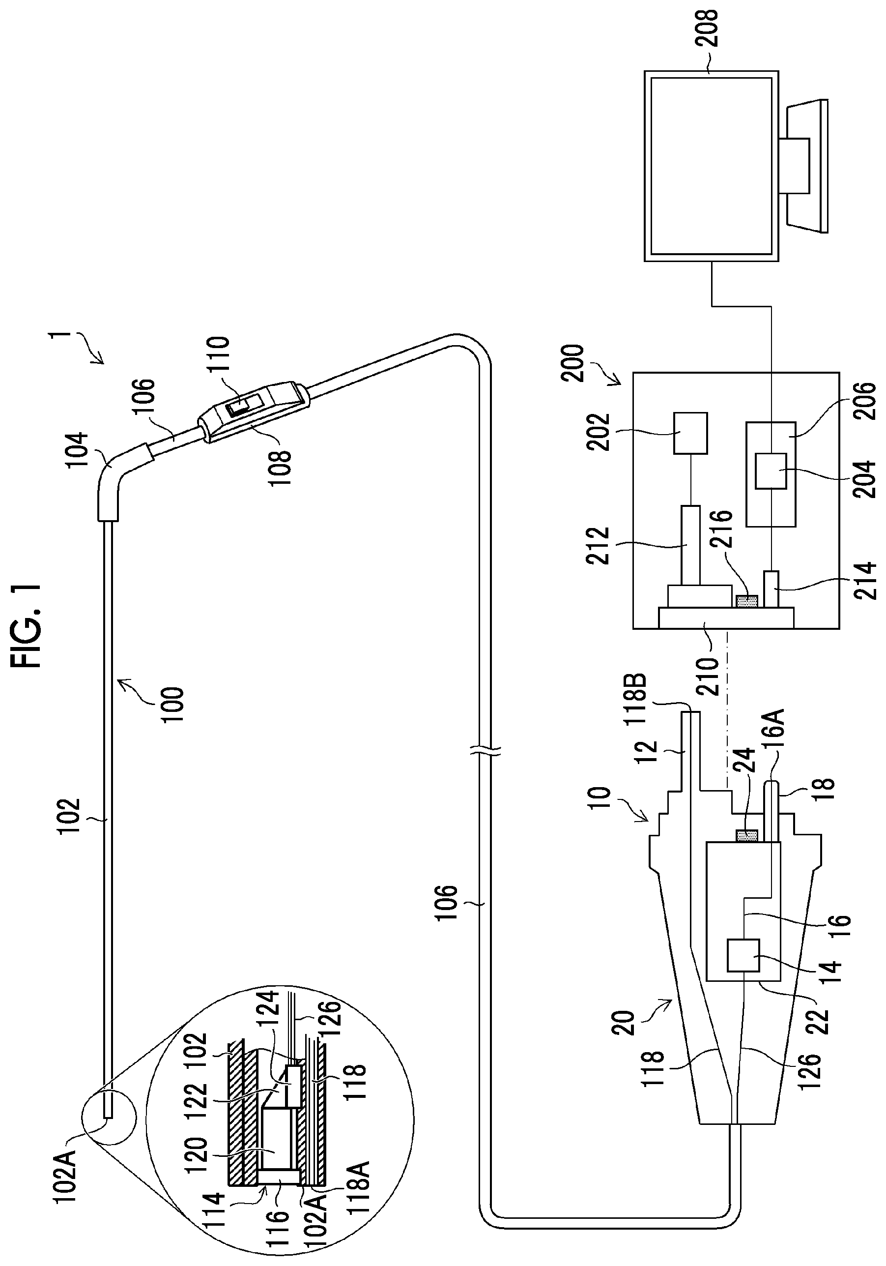 Patent US12105276 Figure 1 – Connector device for endoscope
