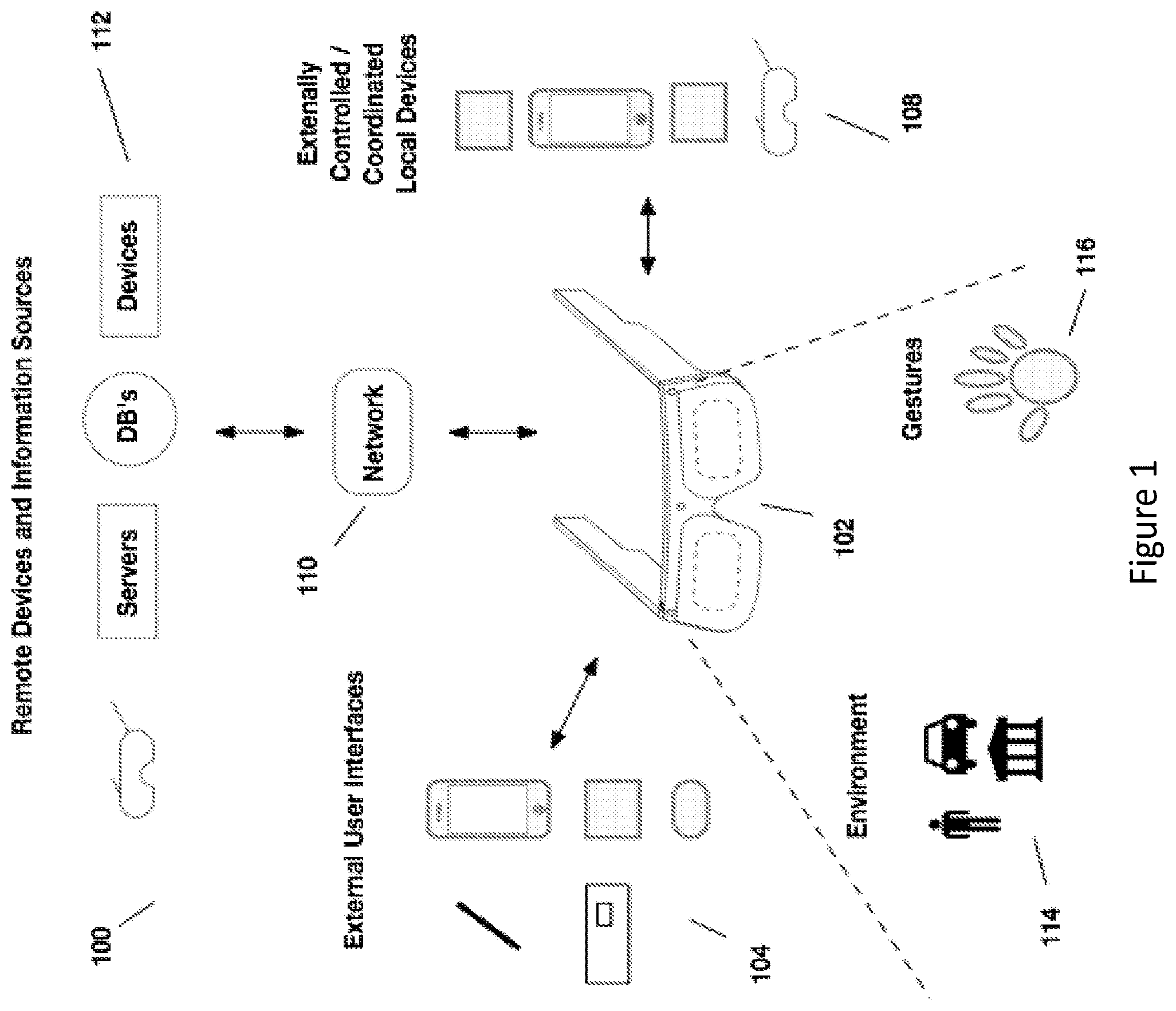 Patent US12105281 Figure 1 – See-through computer display systems