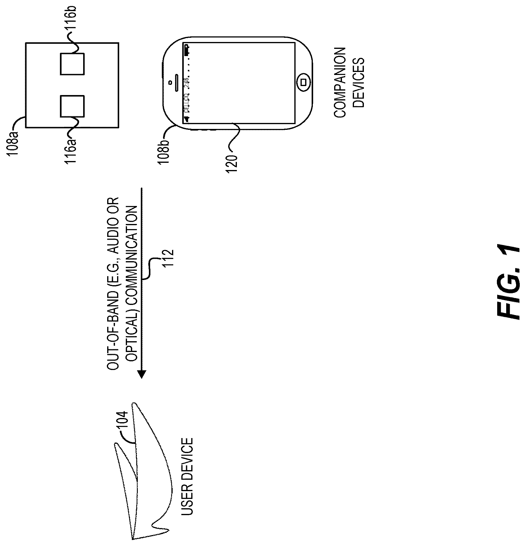 Patent US12105282 Figure 1 – Pairing with companion device