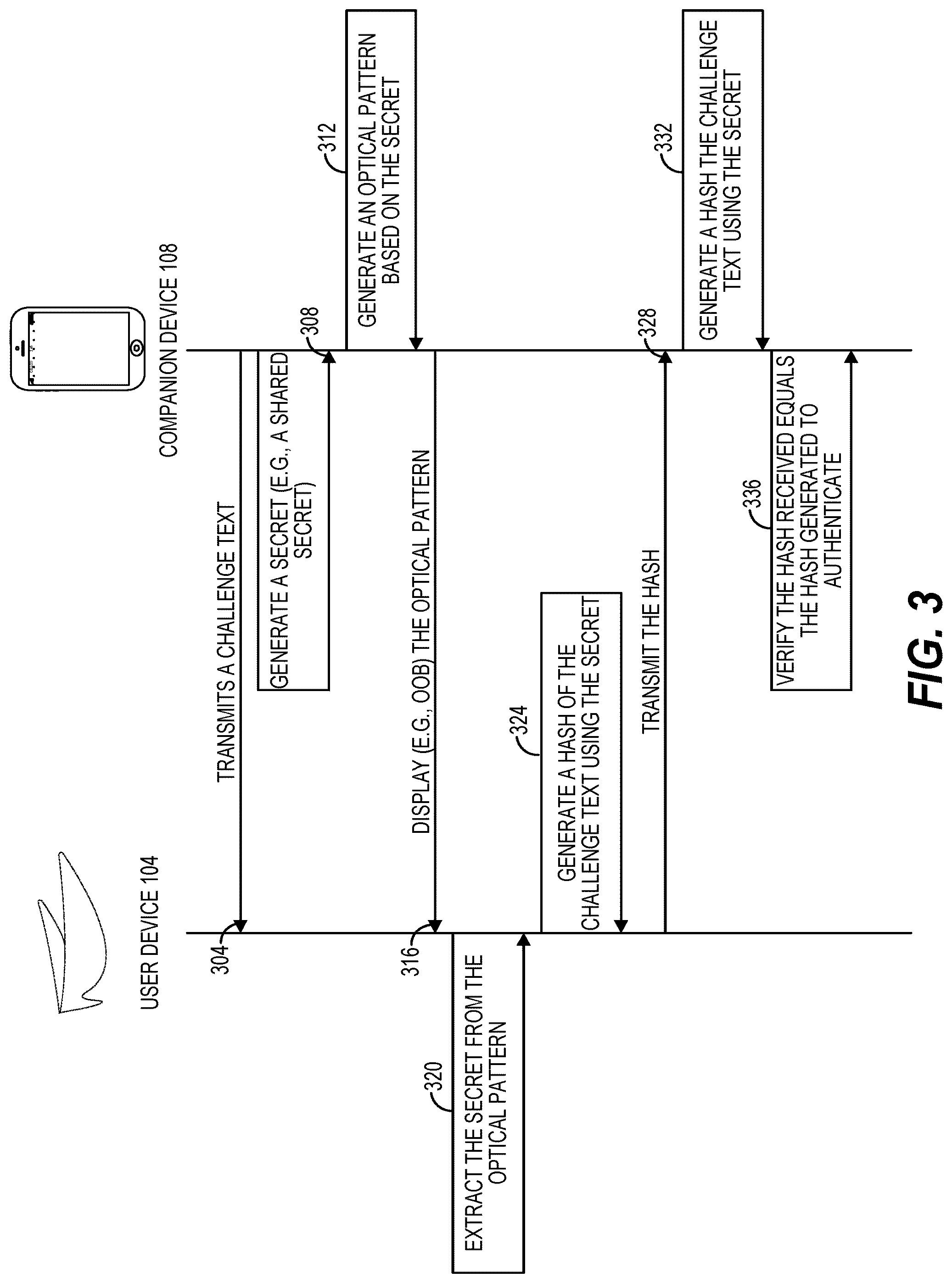 Patent US12105282 Figure 3 – Pairing with companion device