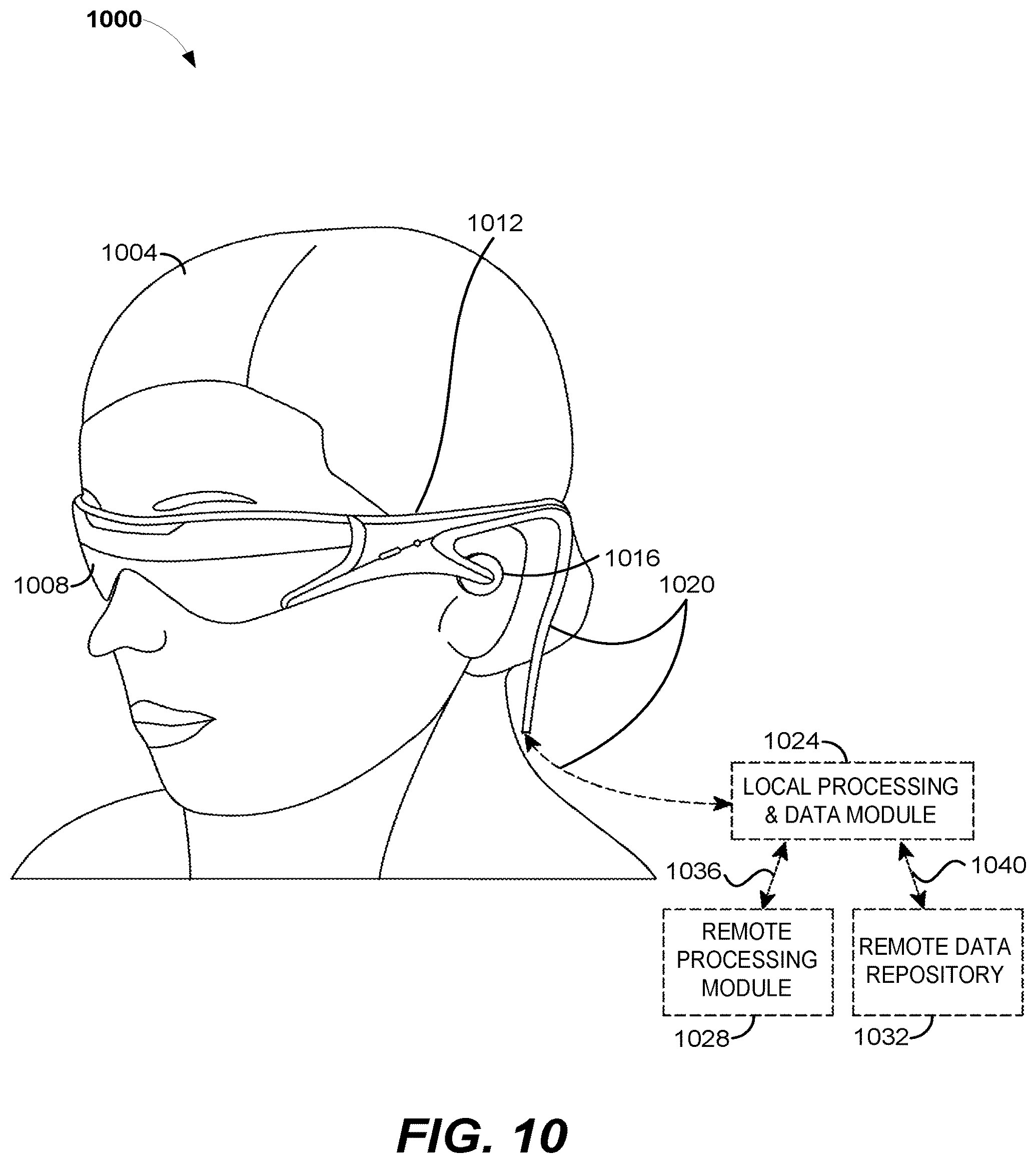 Patent US12105282 Figure 10 – Pairing with companion device