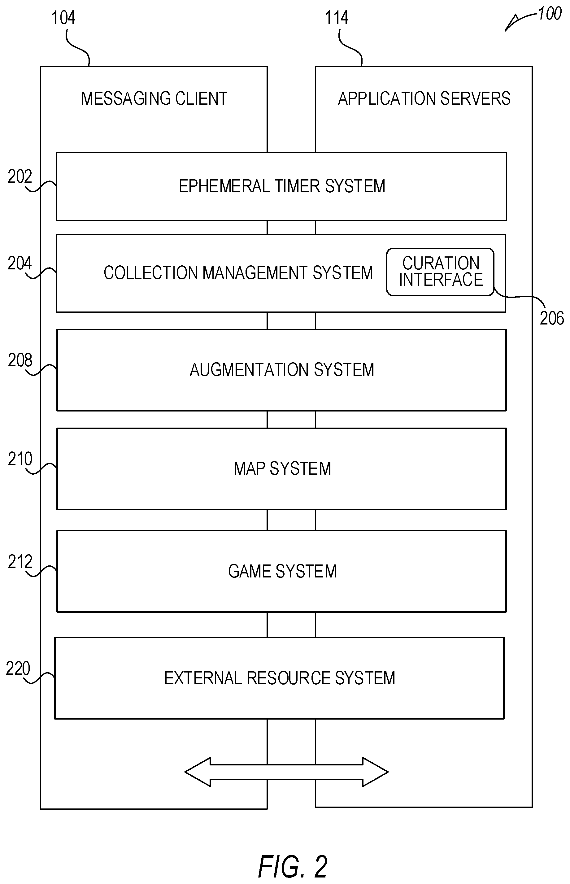 Patent US12105283 Figure 2 – Conversation interface on an eyewear device