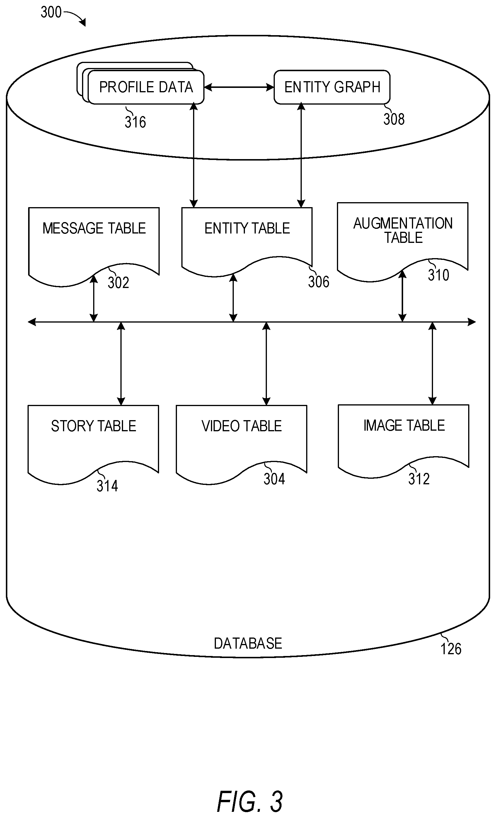Patent US12105283 Figure 3 – Conversation interface on an eyewear device