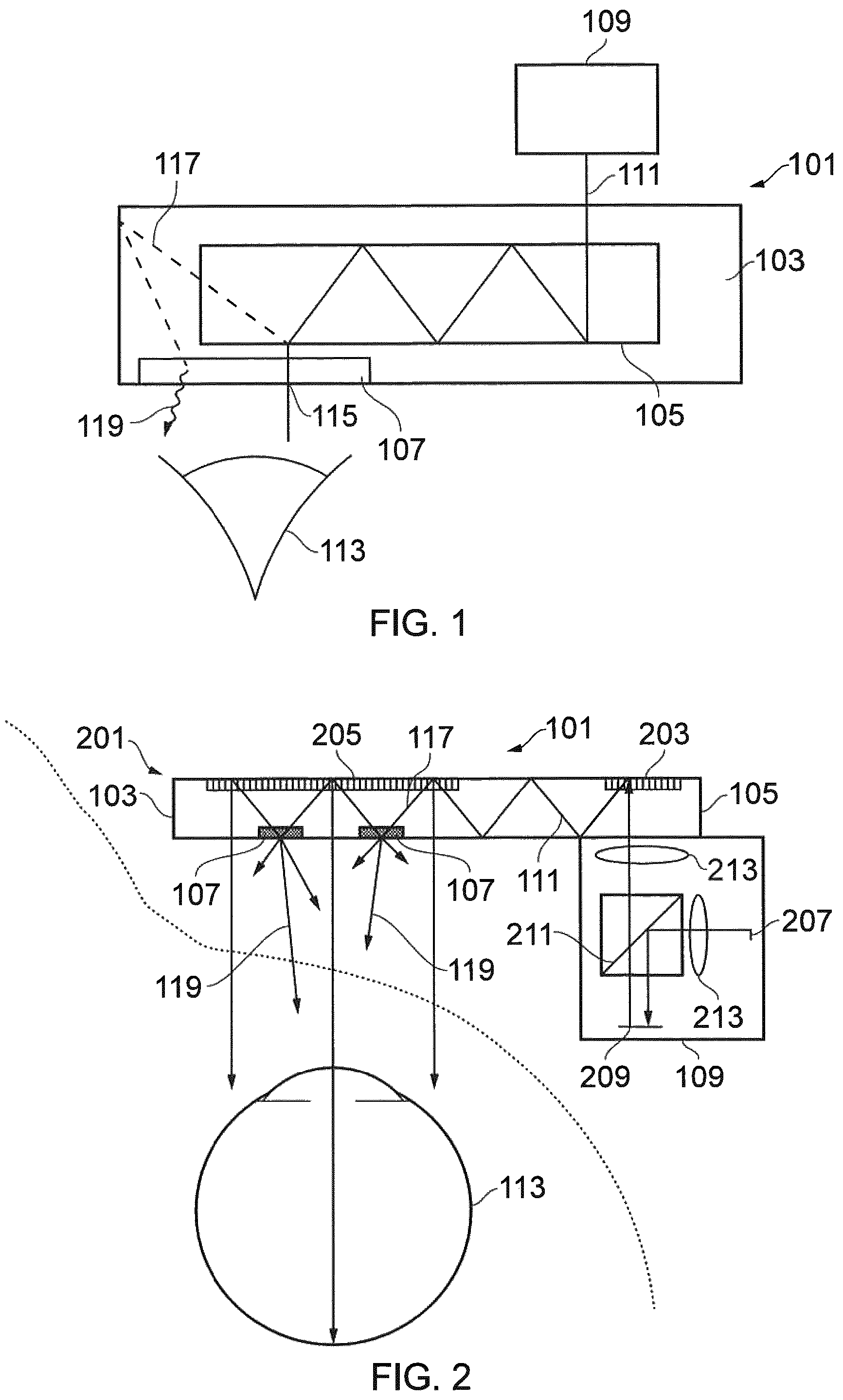 Patent US12105285 Figure 1 – Apparatus for use in a near eye display