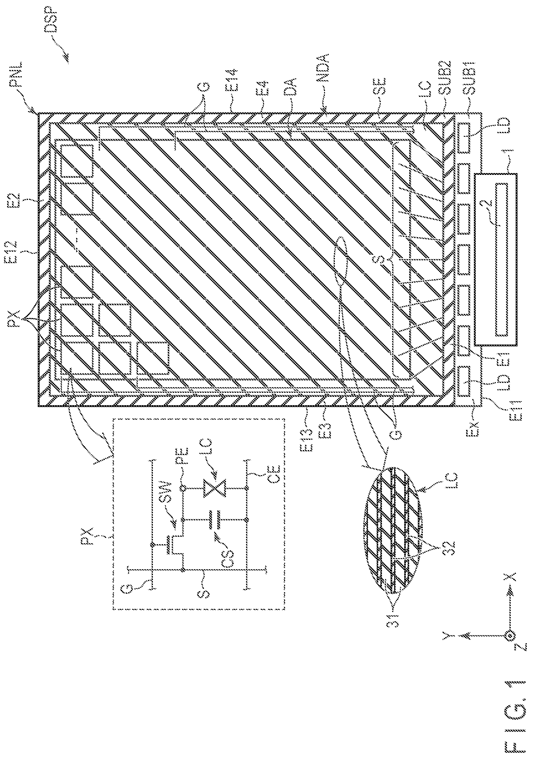 Patent US12105286 Figure 1 – Display device and helmet