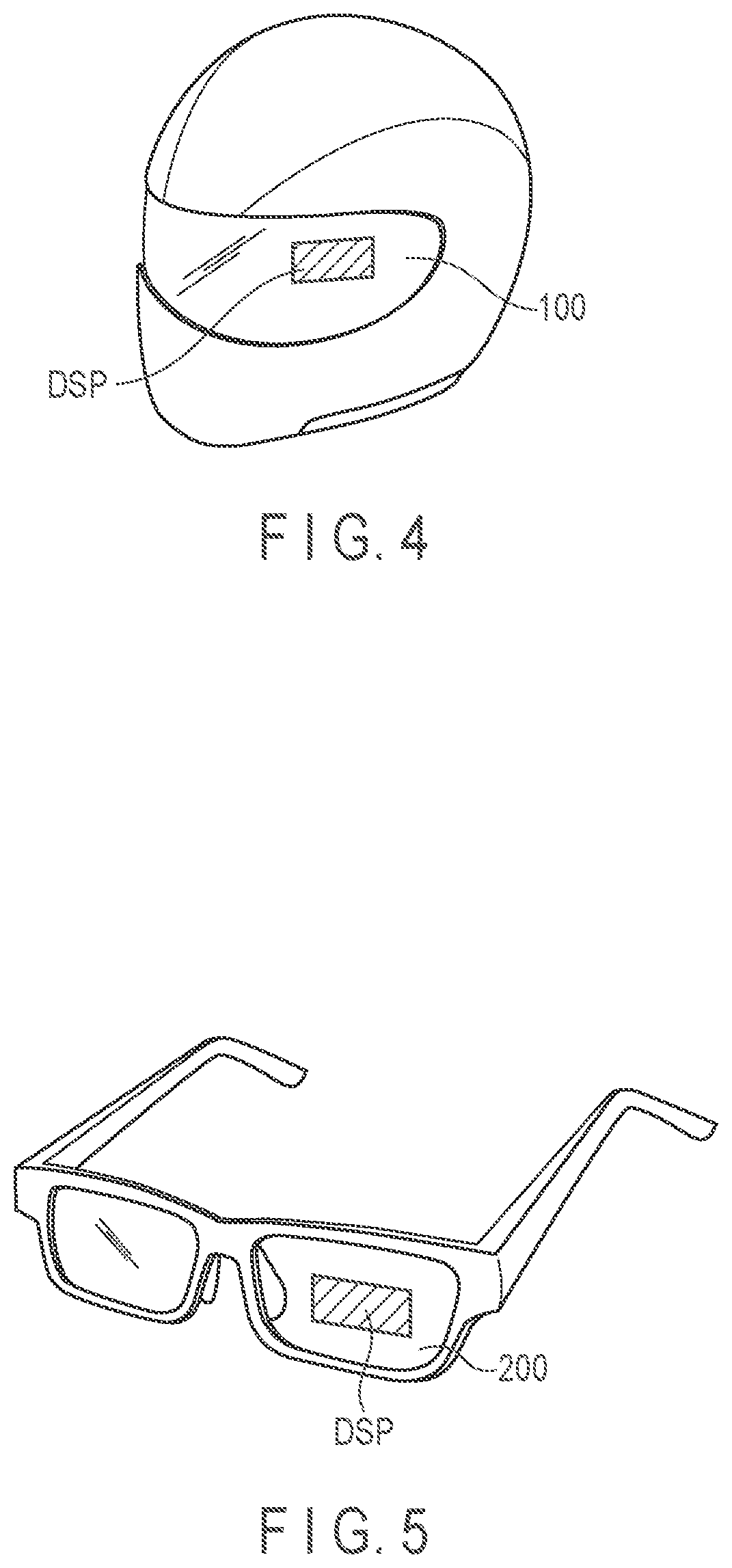 Patent US12105286 Figure 4 – Display device and helmet