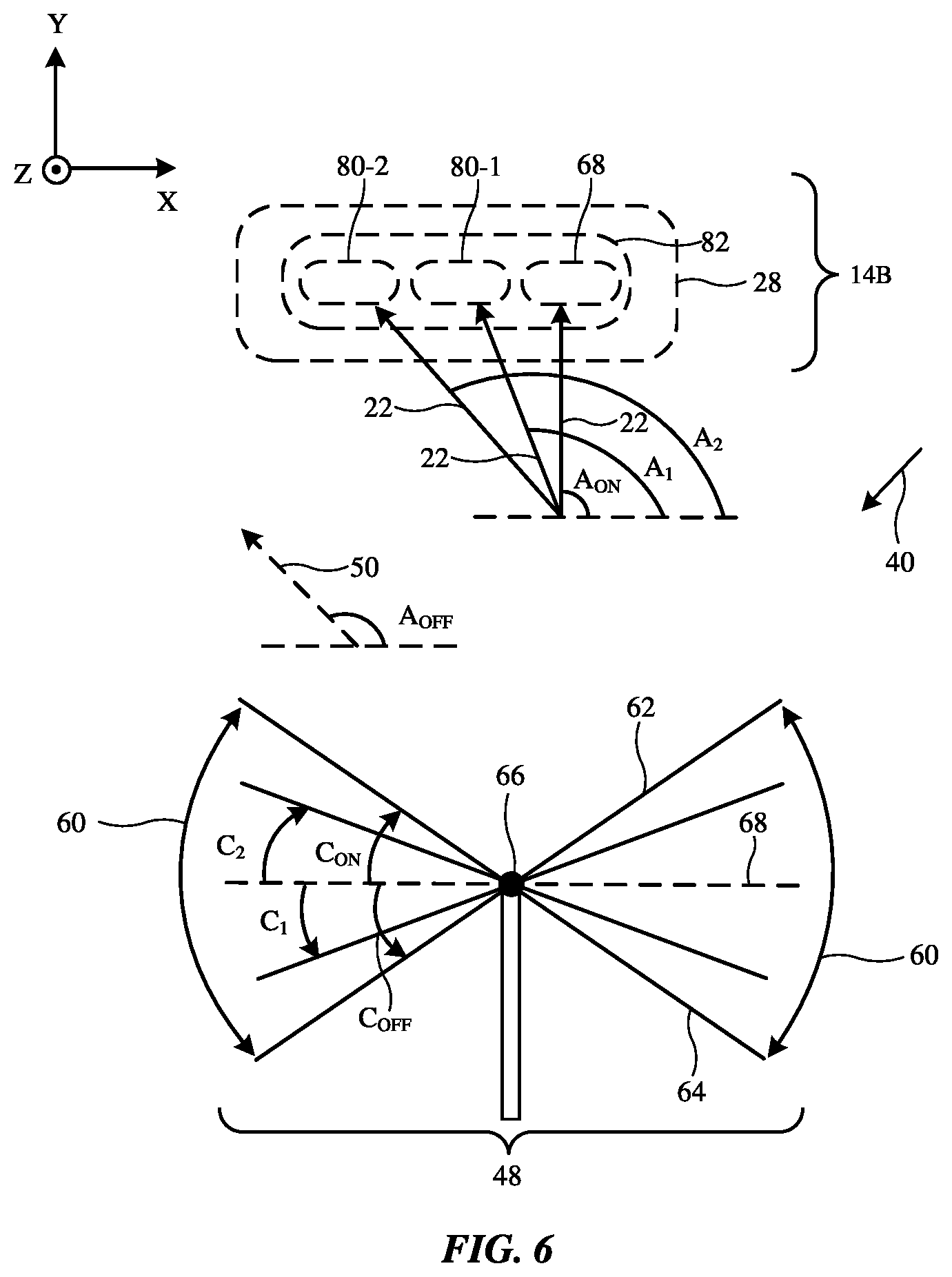 Patent US12105287 Figure 6 – Optical systems for leveraging the non-zero transition time of display panel mirrors