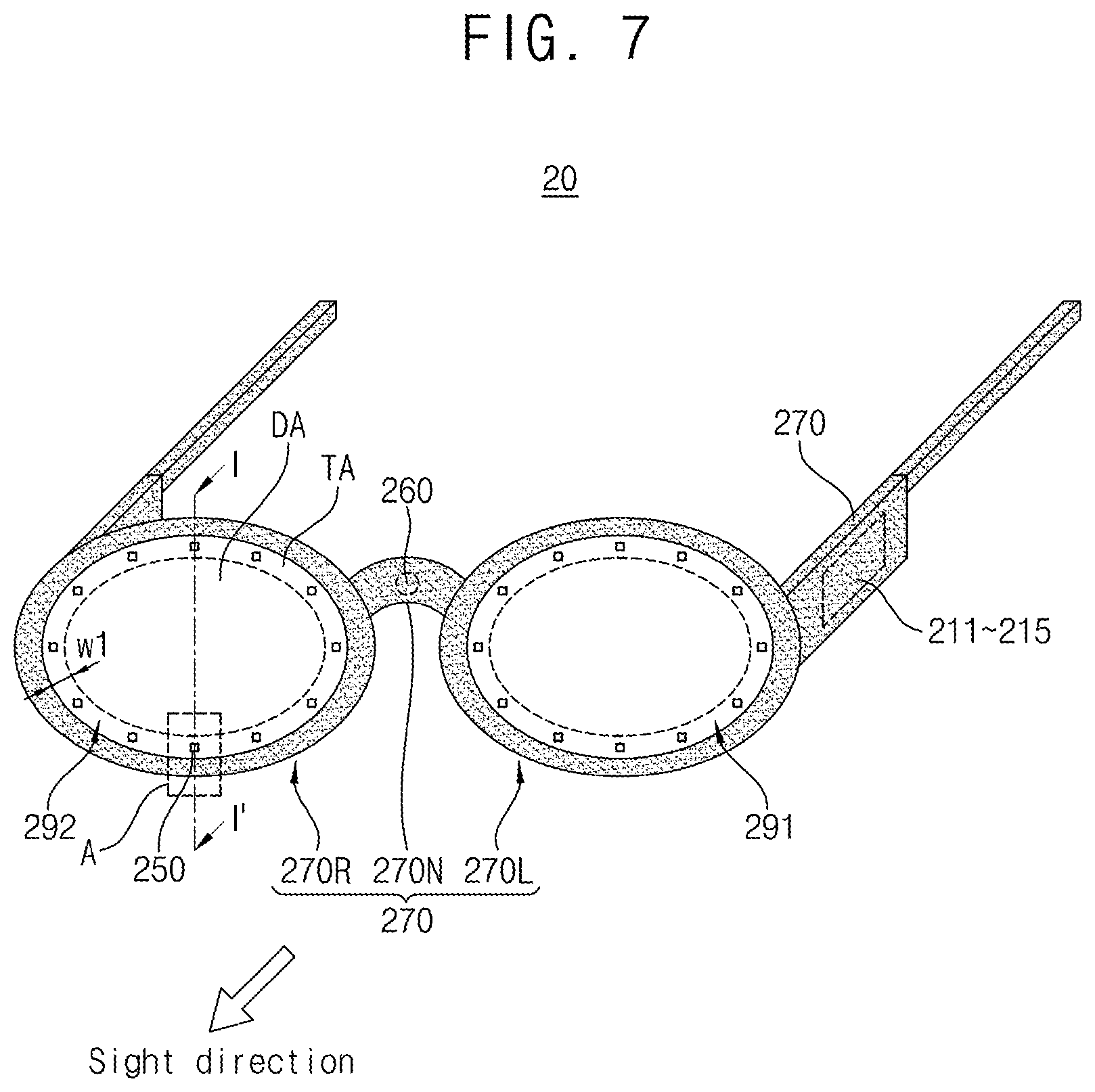 Patent US12105288 Figure 6 – Augmented reality lenses, and augmented reality glasses and augmented reality system including the same