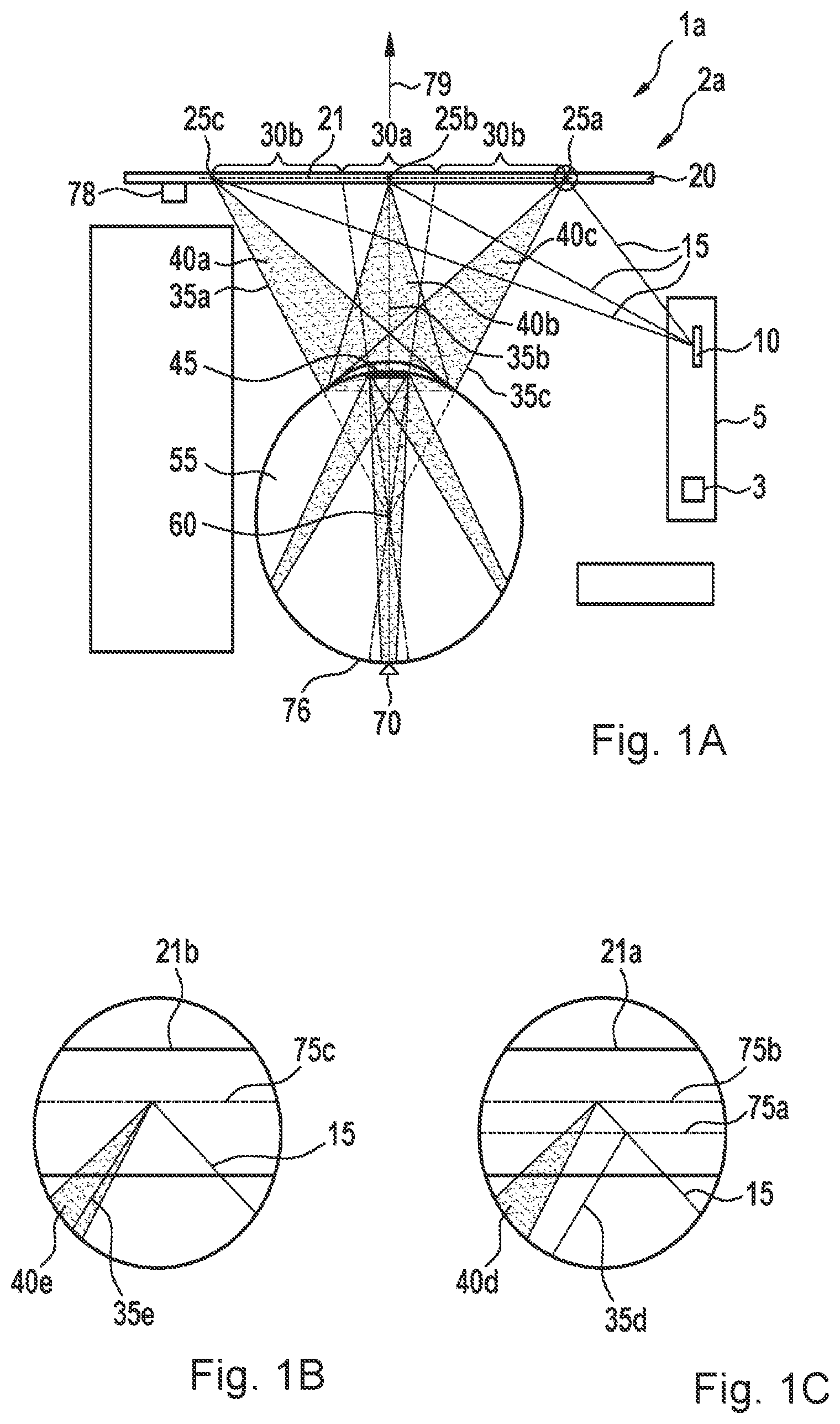 Patent US12105291 Figure 1 – Projection device for smart glasses, method for representing image information, using a projection device, and control unit