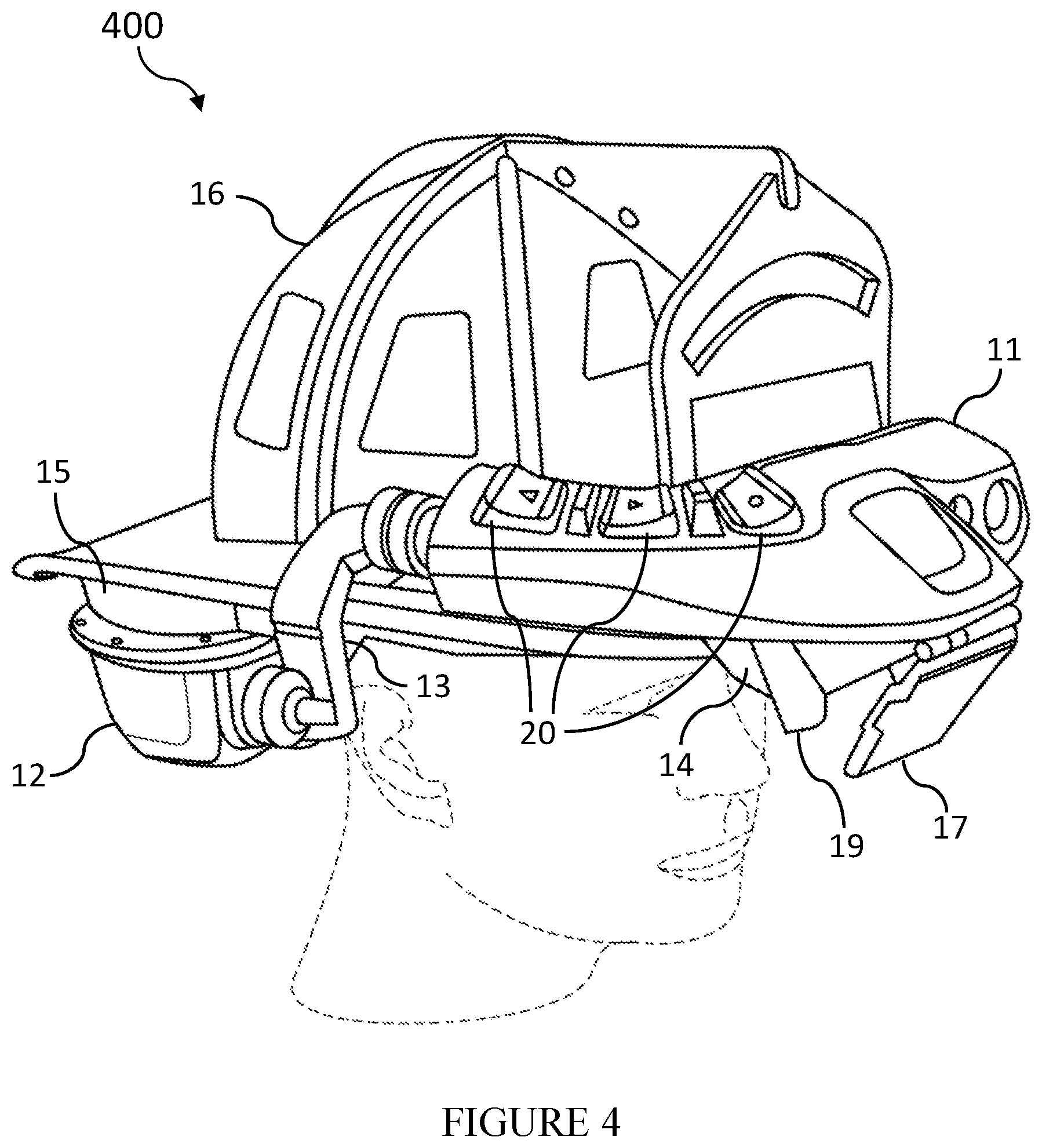 Patent US12105295 Figure 3 – Balanced helmet mounted visual communication and navigation system