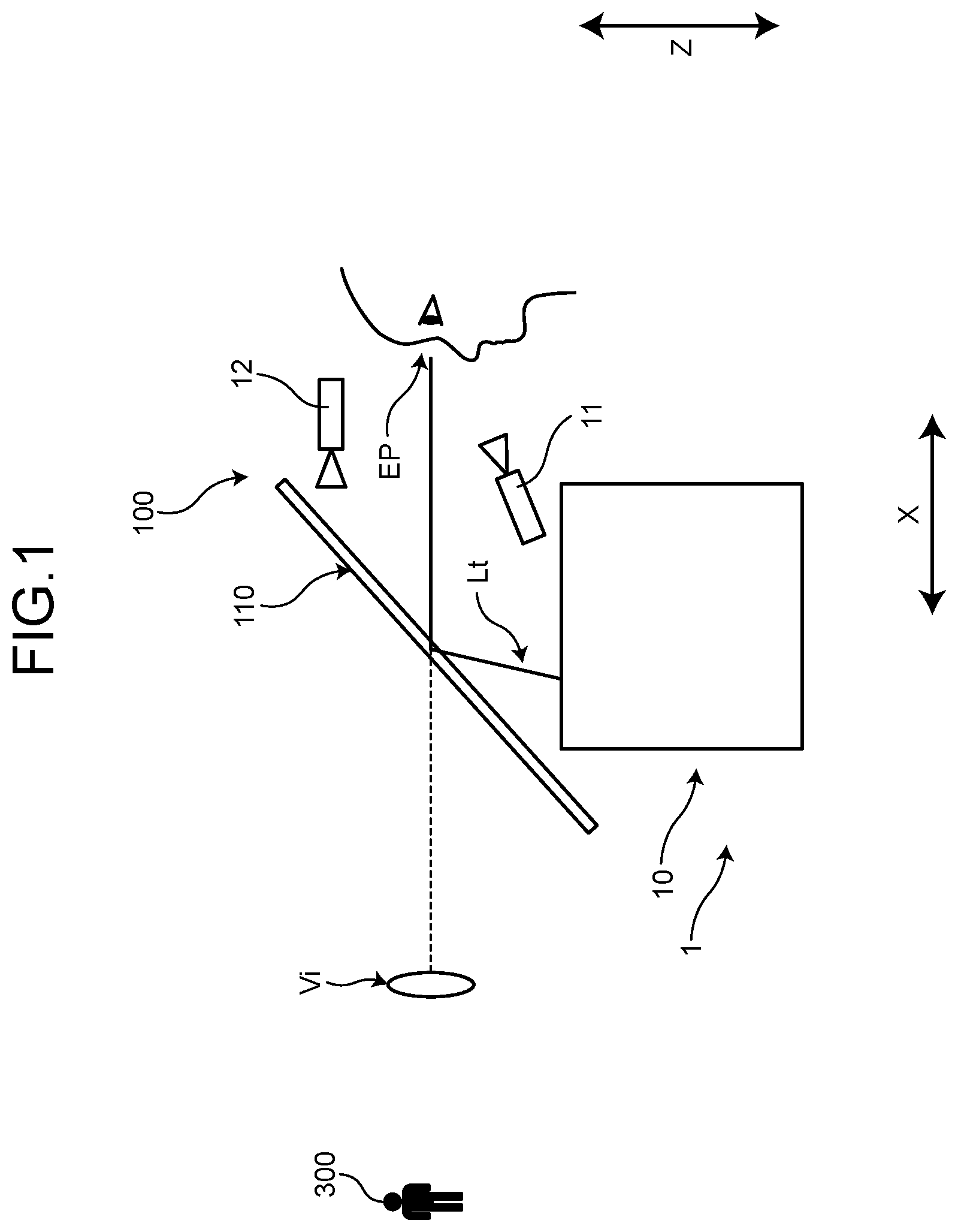 Patent US12105296 Figure 1 – Method of adjusting vehicle display device and vehicle display device