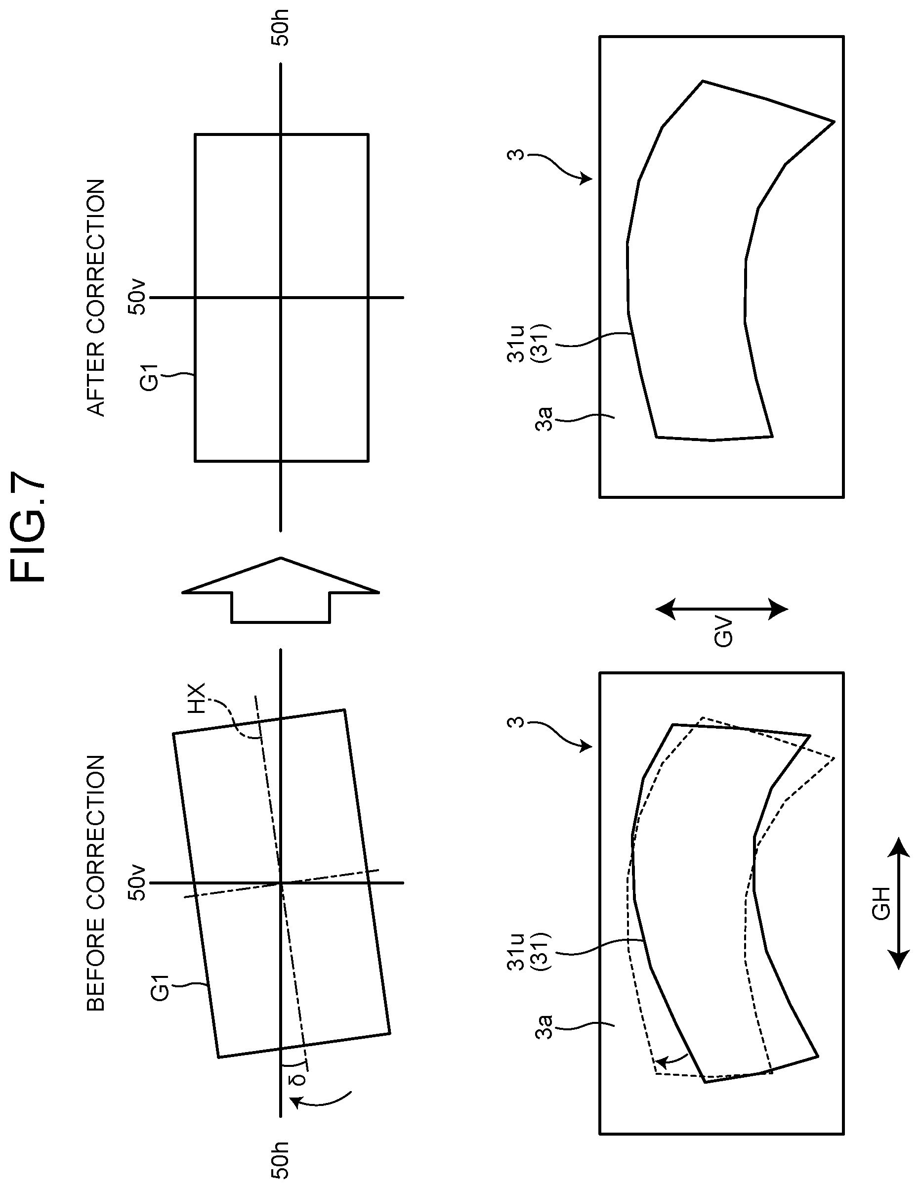 Patent US12105296 Figure 7 – Method of adjusting vehicle display device and vehicle display device