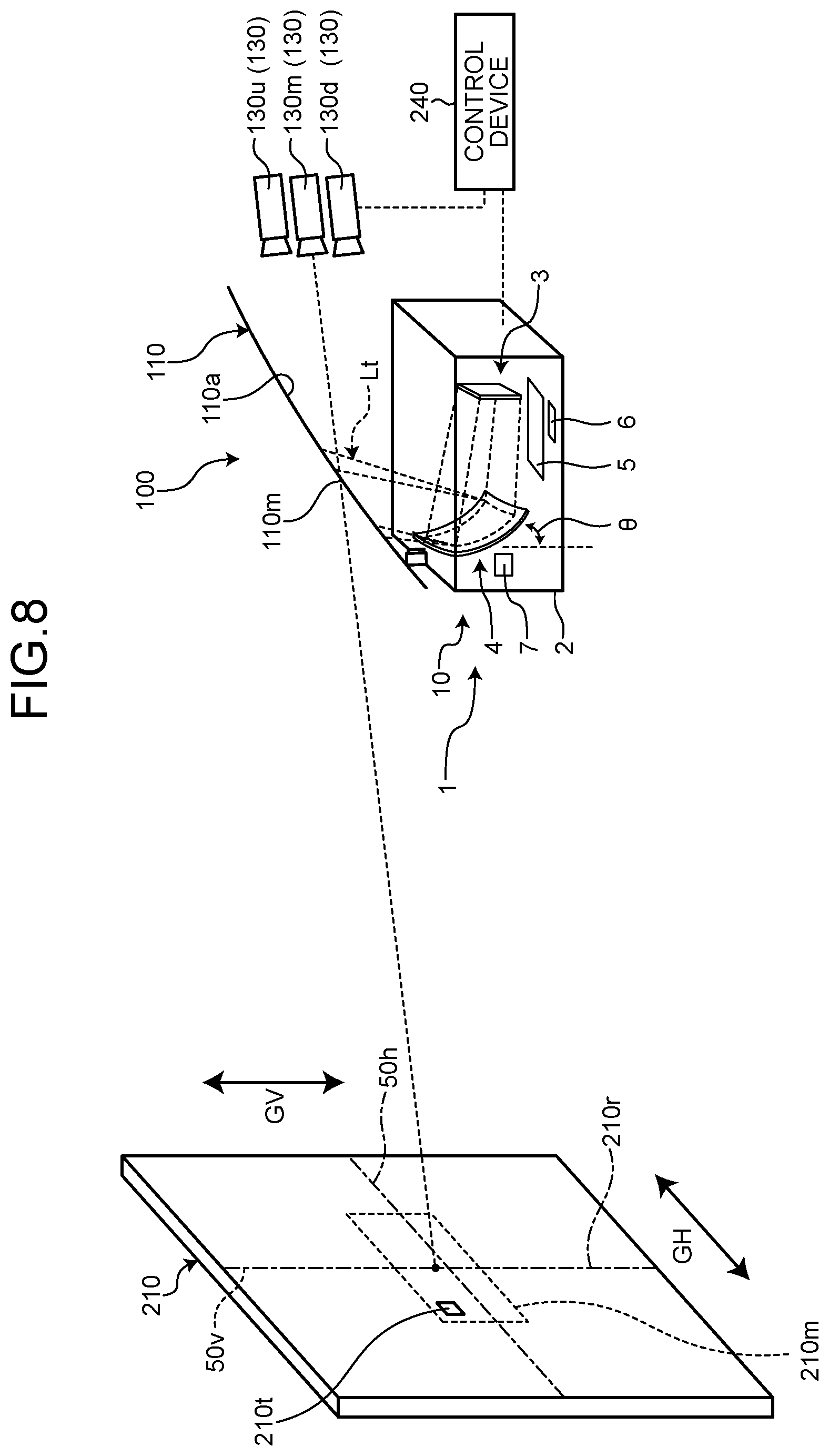Patent US12105296 Figure 8 – Method of adjusting vehicle display device and vehicle display device