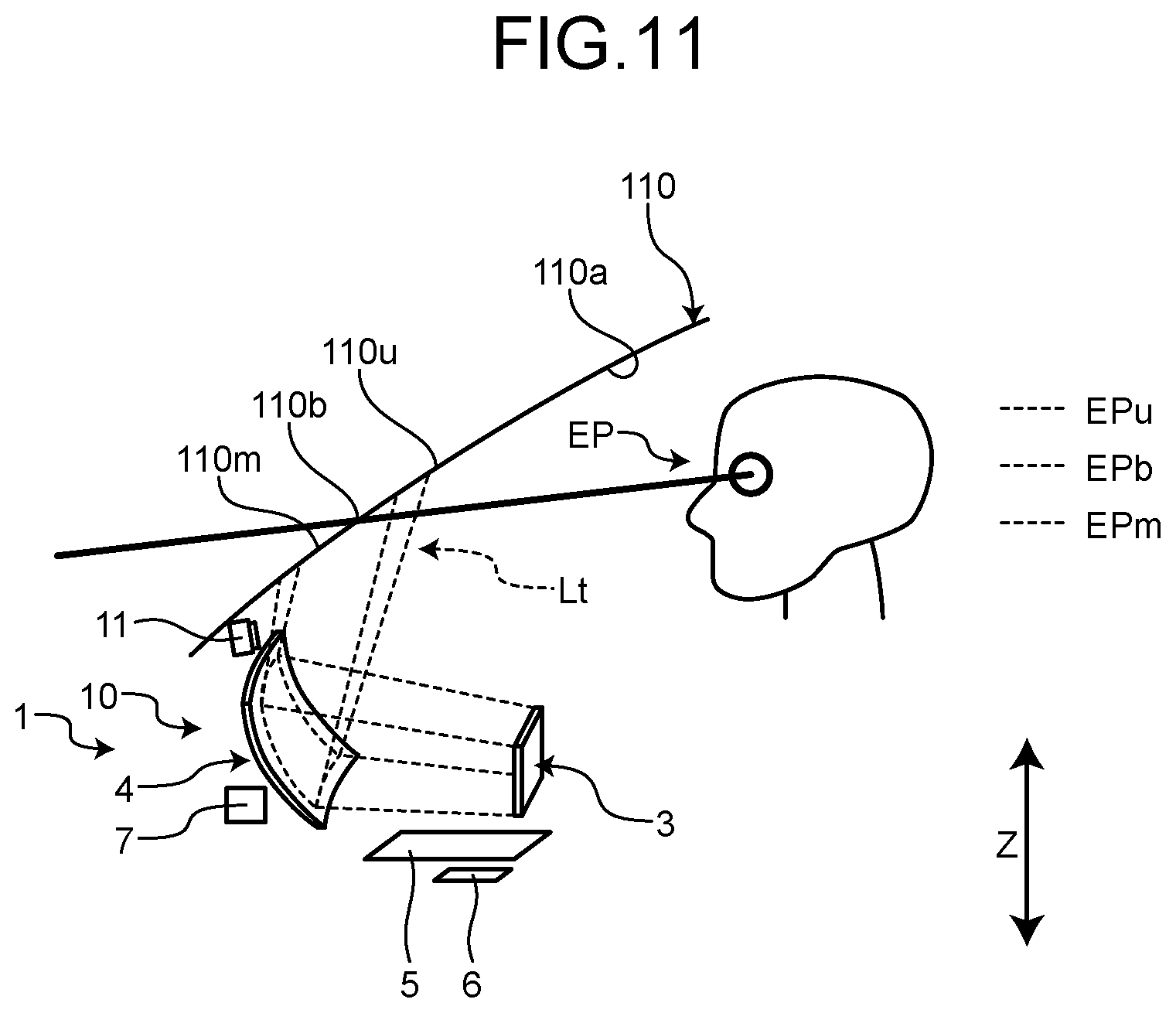 Patent US12105296 Figure 11 – Method of adjusting vehicle display device and vehicle display device