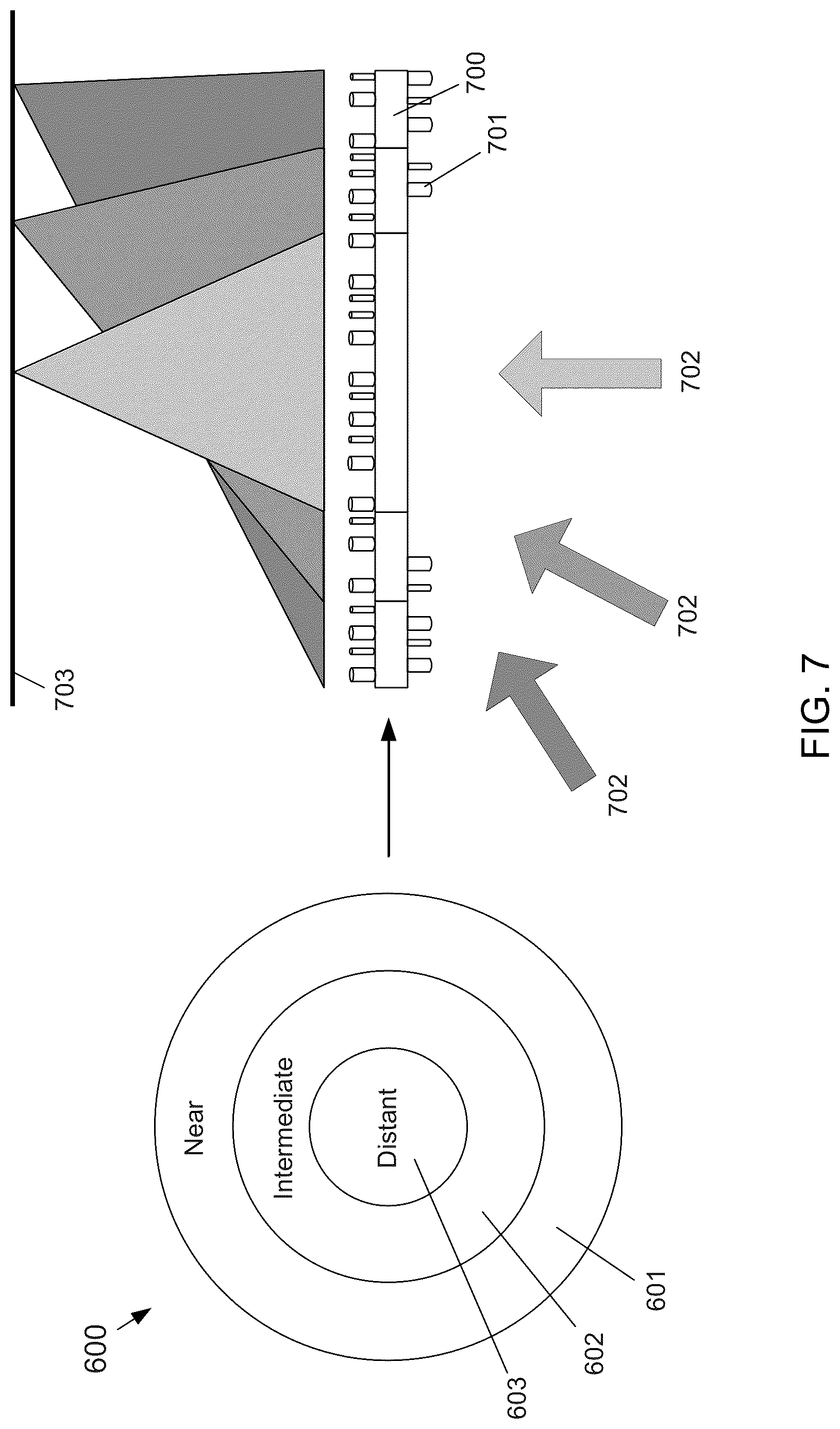 Patent US12105298 Figure 8 – Progressive metalens for sensing system