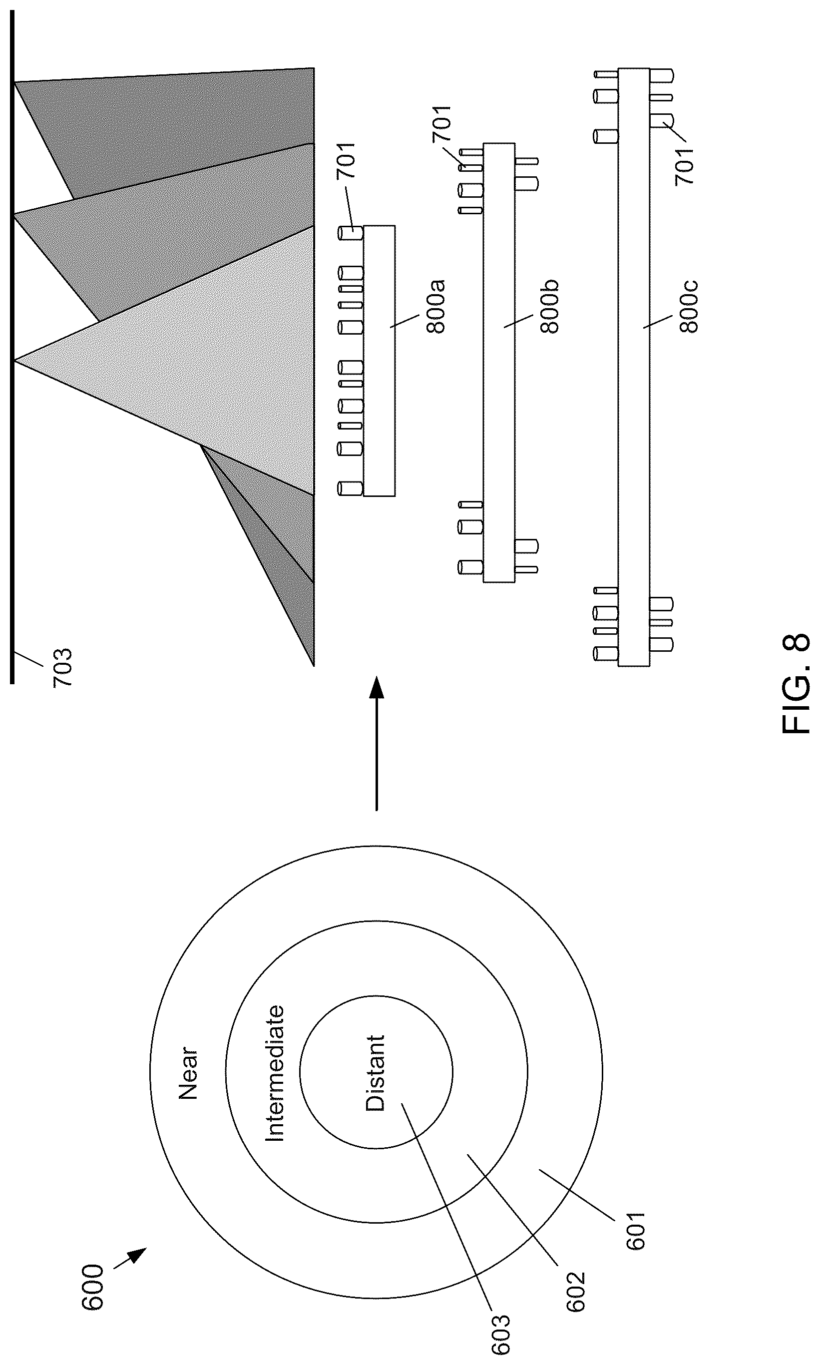 Patent US12105298 Figure 9 – Progressive metalens for sensing system