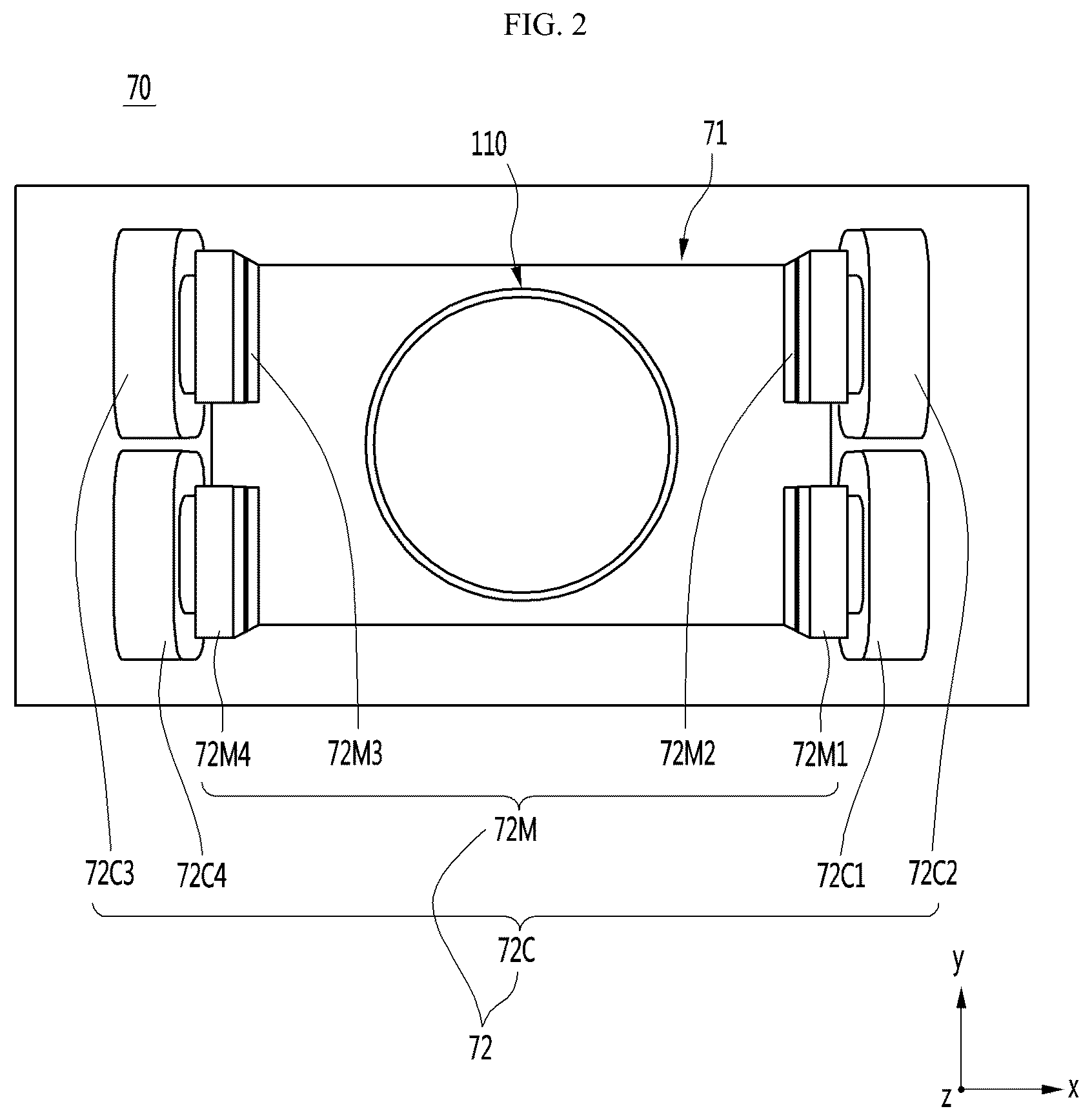 Patent US12105300 Figure 2 – Image shaking-prevention device including prism, and camera module comprising same