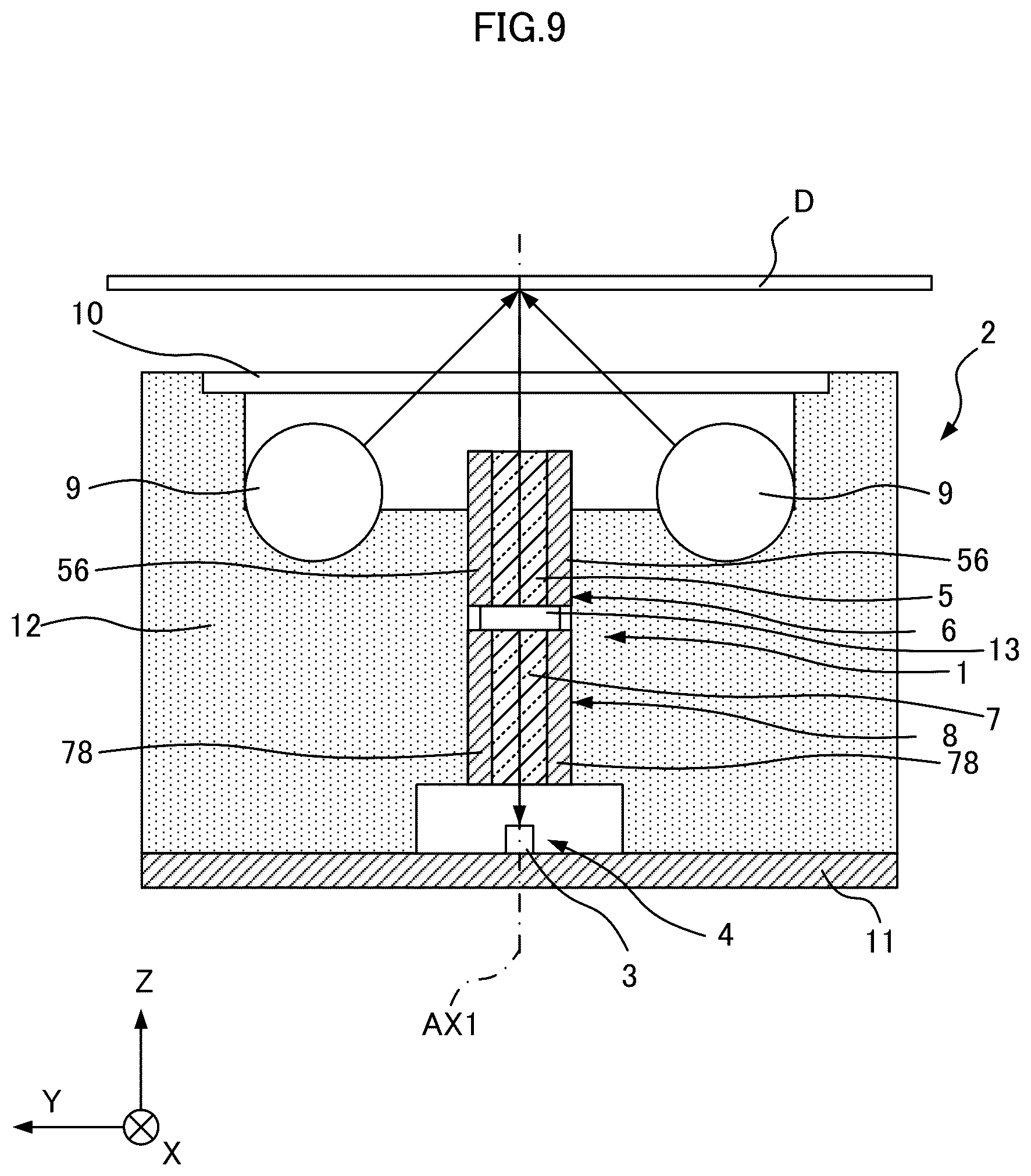 Patent US12105303 Figure 9 – Optical member and image reading device